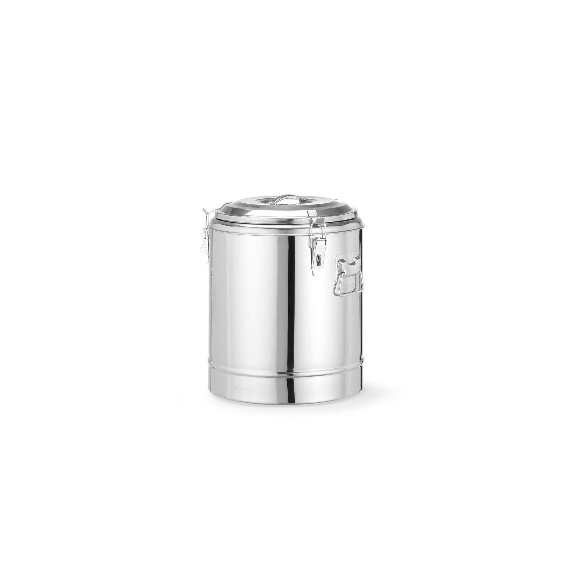 Isolierter tragbarer Behälter, Kitchen Line, 23L, Silber, ⌀350x(H)440mm Isolierter tragbarer Behälter, Kitchen Line, 23L, Silber, ⌀350x(H)440mm