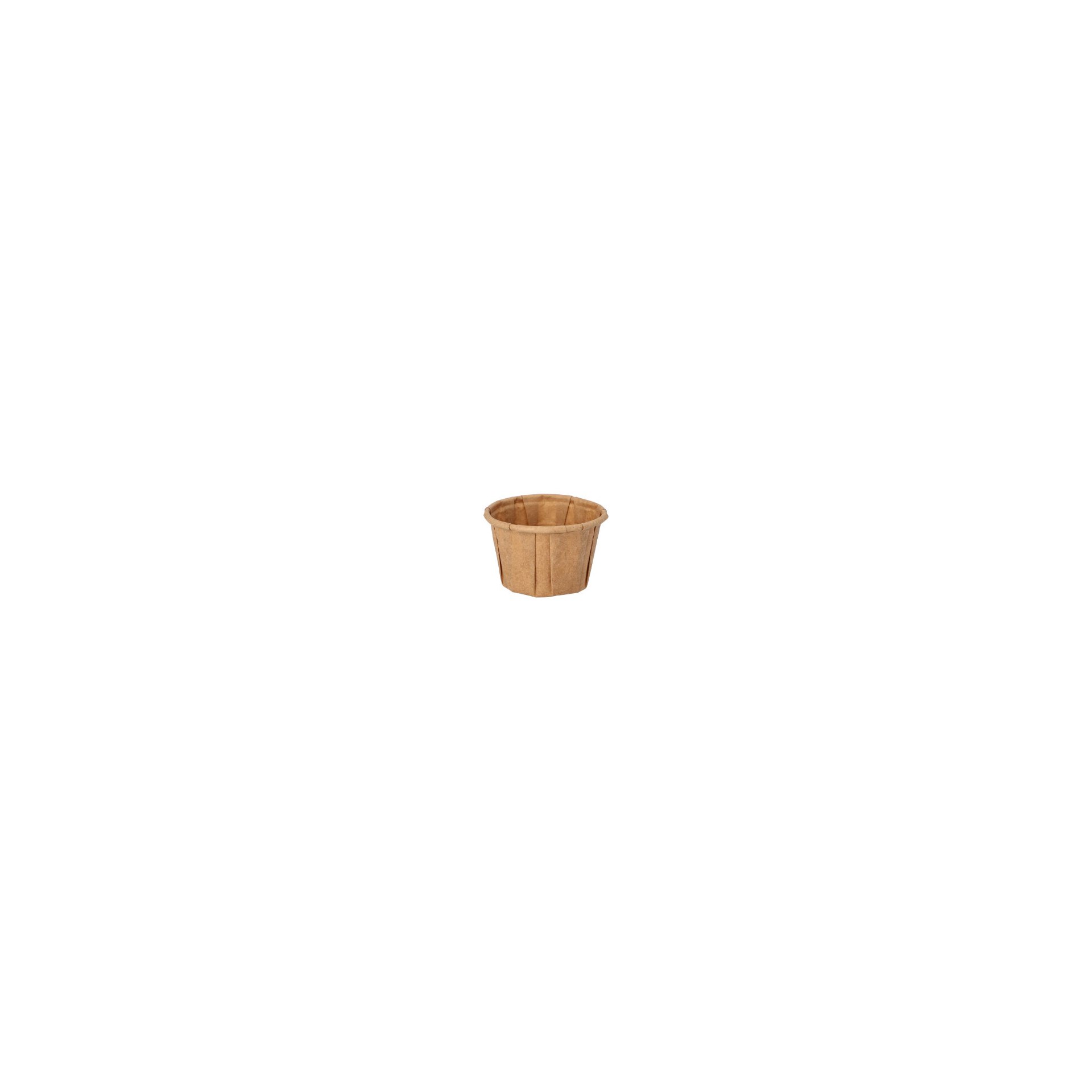 Dressingbecher, Papier "pure" 25 ml Ø 4,4 cm · 2,8 cm braun
