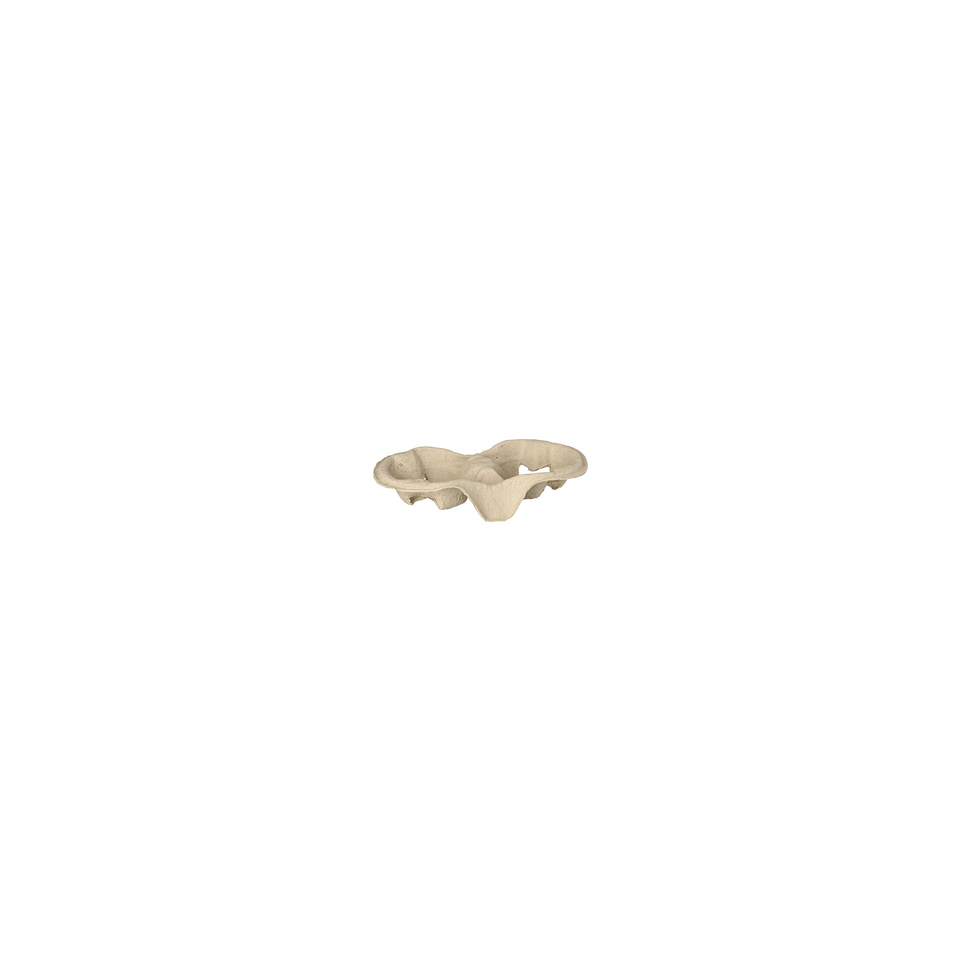 Tragetabletts, Pappe "To Go" 4,6 cm x 22,3 cm x 11,6 cm natur für 2 Becher