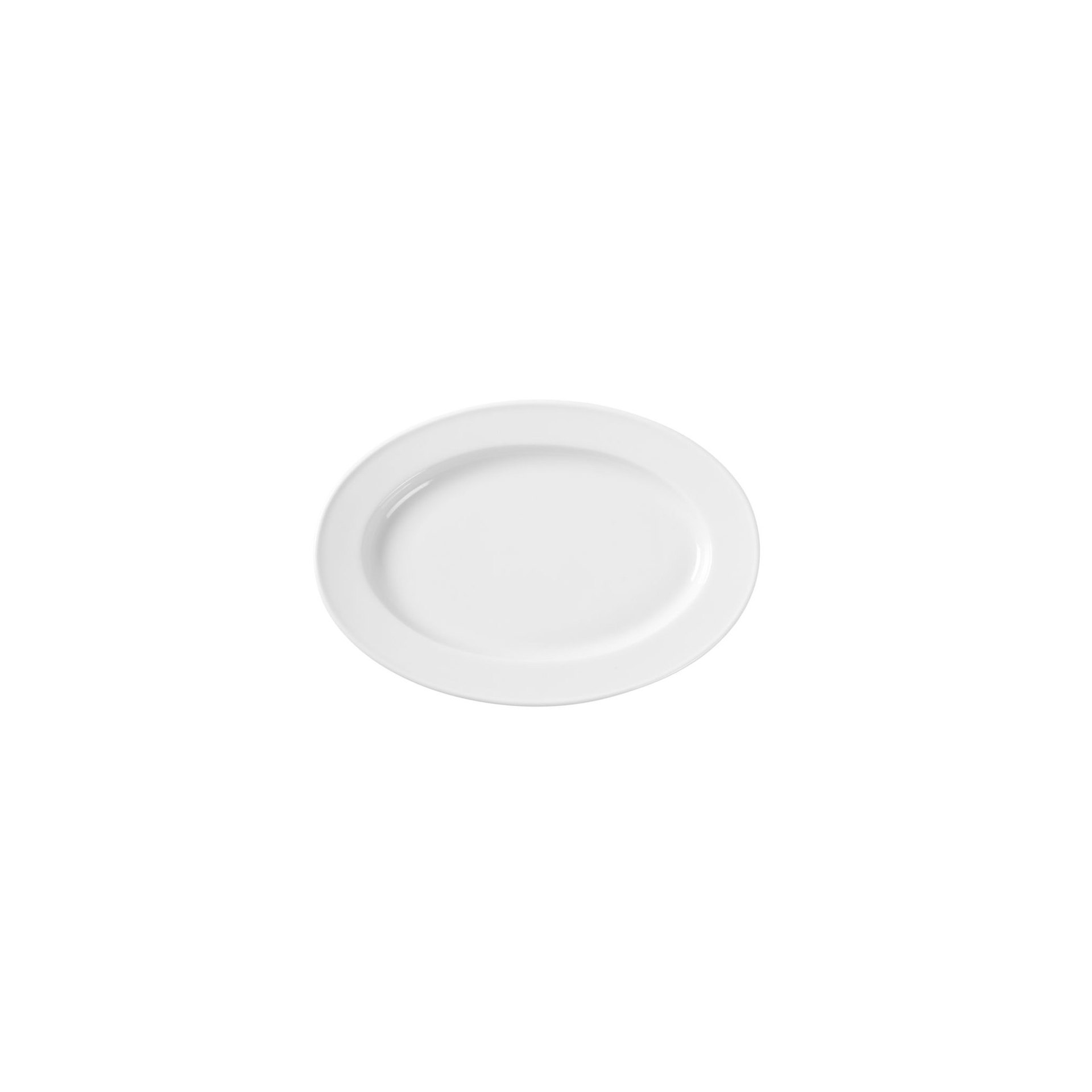 Platte, oval, Weiß, 340x240mm