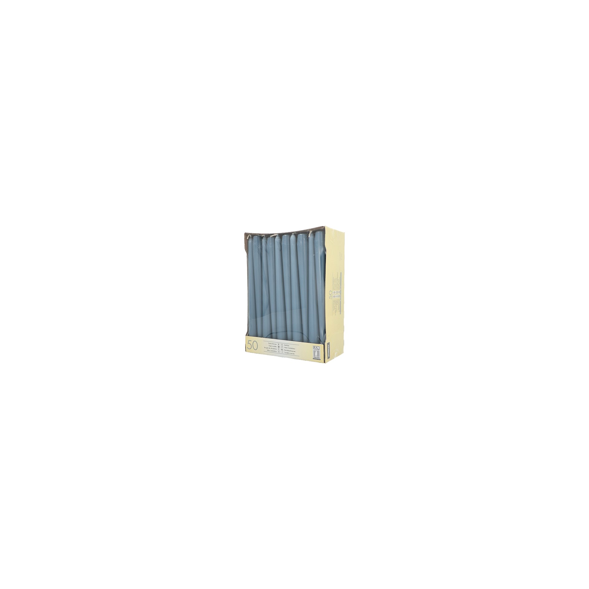 Leuchterkerzen Ø 2,2 cm · 25 cm arktikblau