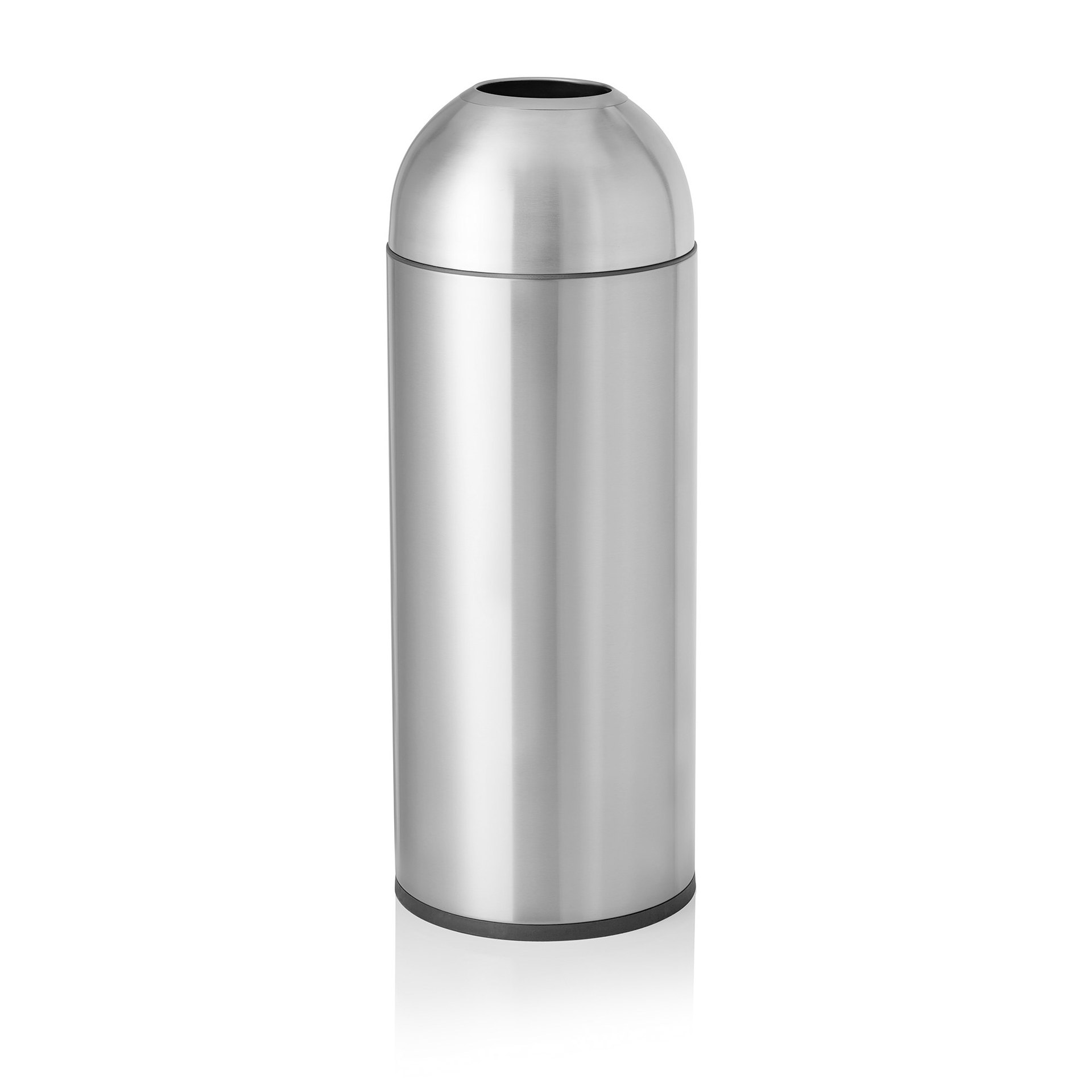 Abfalleimer, Ø 30 cm, Höhe 81 cm, Silber, Chromnickelstahl/Kunststoff Abfalleimer, Ø 30 cm, Höhe 81 cm, Silber, Chromnickelstahl/Kunststoff