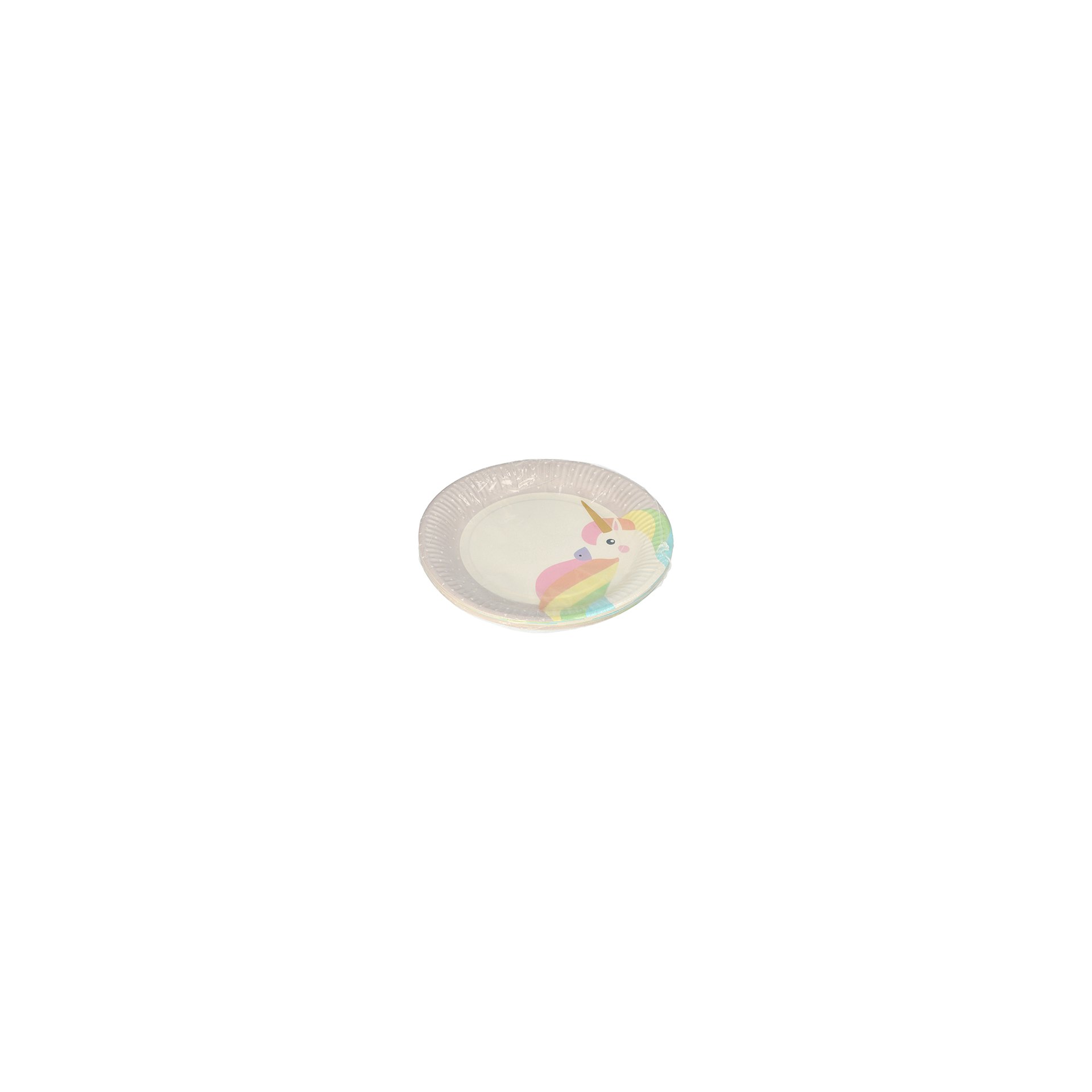 Teller, Pappe rund Ø 23 cm "Unicorn"