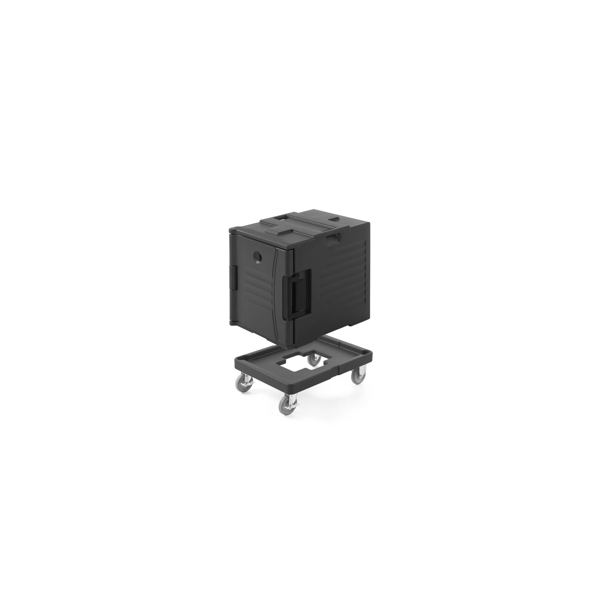 Thermo Catering-Container 2x GN 1/1 200, AmerBox, 477x680x(H)620mm Trolley für Thermo-Container, AmerBox, 530x710x(H)230mm