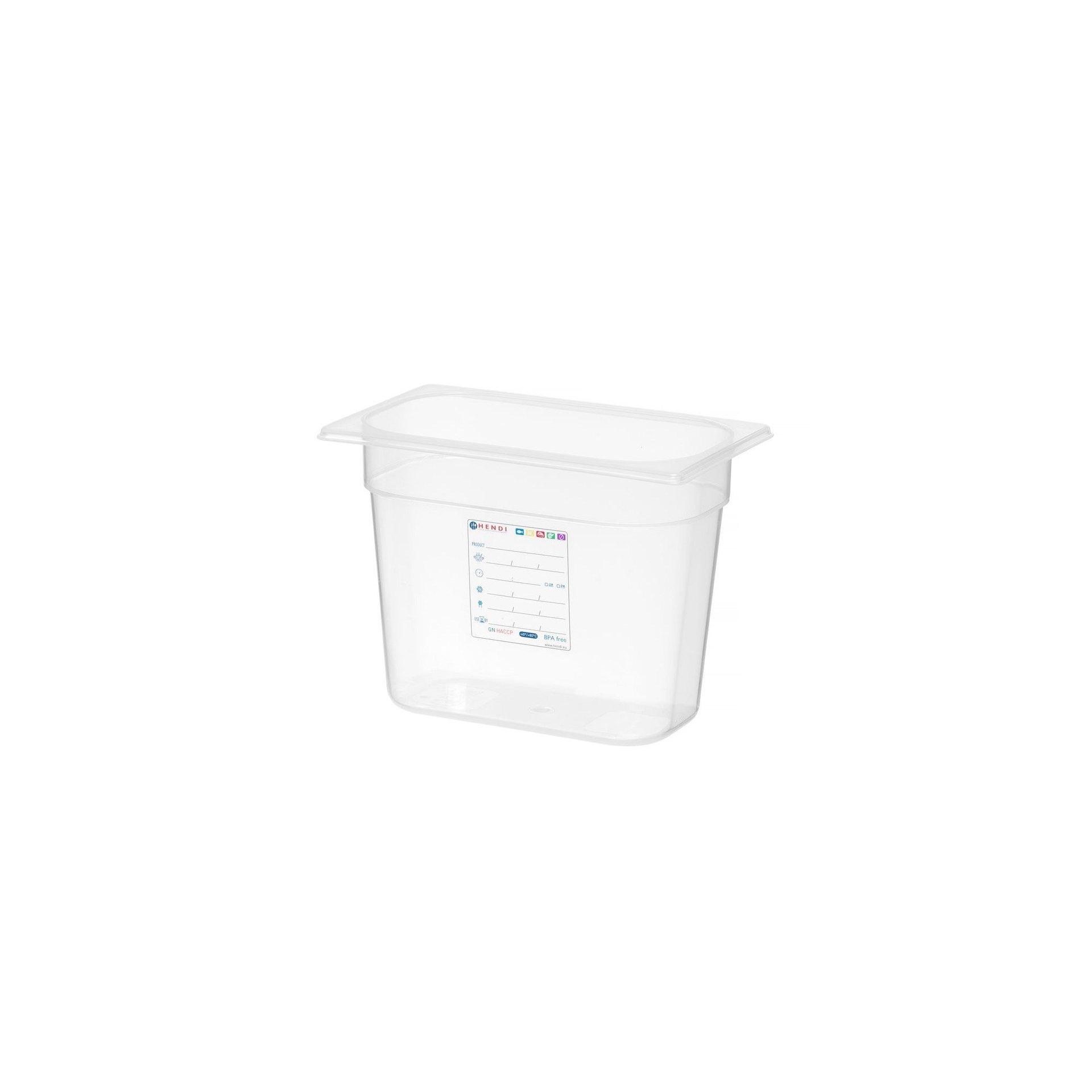 Gastronorm-Behälter 1/4, GN 1/4, 5,5L, Transparent, 265x162x(H)200mm Gastronorm-Behälter 1/4, GN 1/4, 5,5L, Transparent, 265x162x(H)200mm