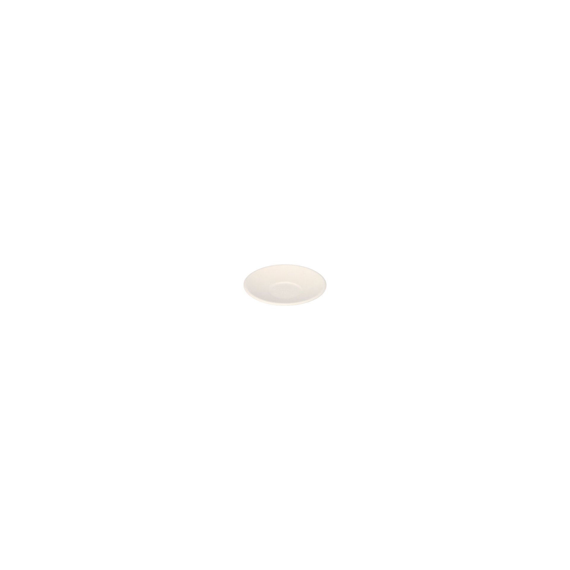 Teller Zuckerrohr "pure" rund Ø 9 cm · 1,3 cm weiss "Cella" Teller Zuckerrohr "pure" rund Ø 9 cm · 1,3 cm weiss "Cella"
