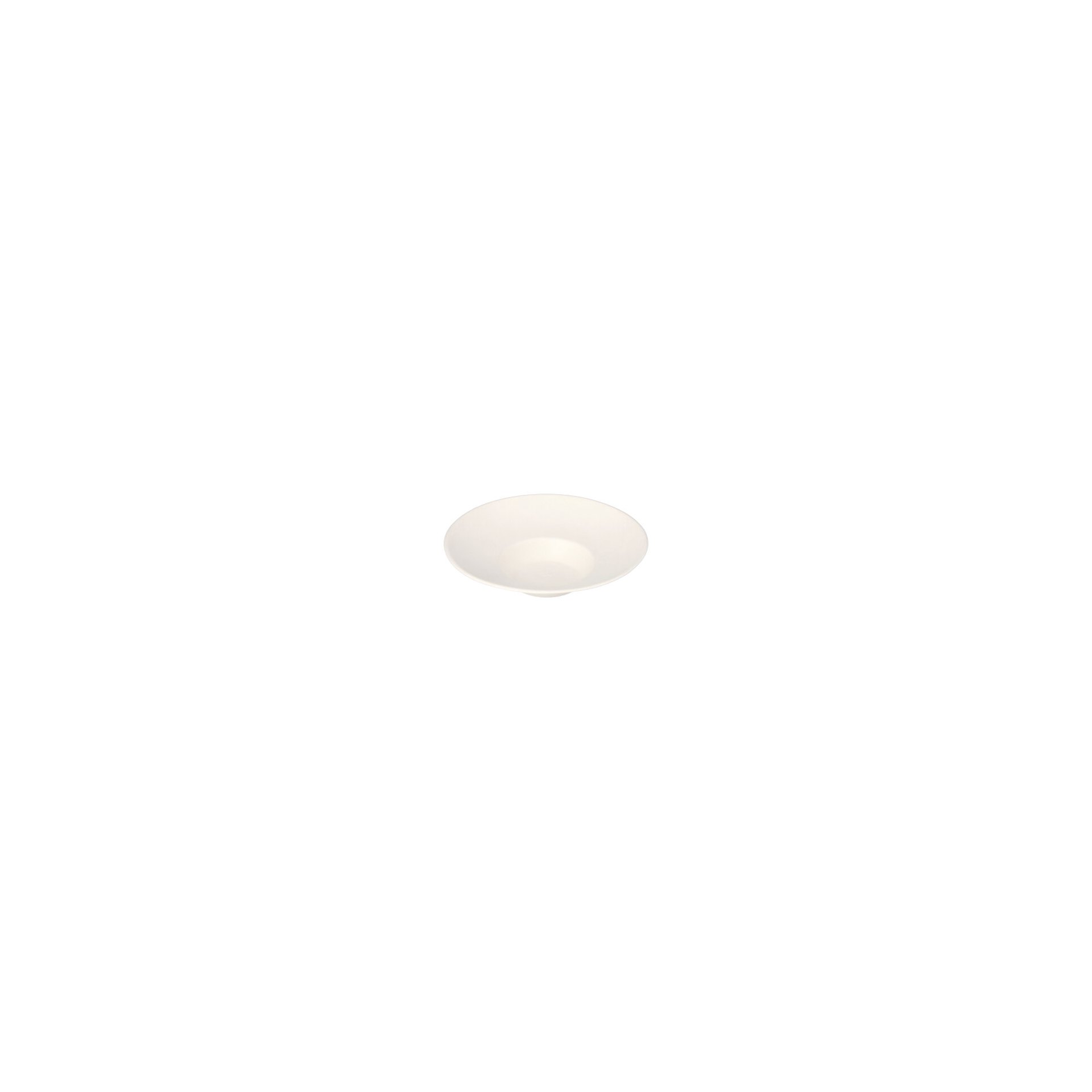 Teller Zuckerrohr "pure" rund Ø 14,5 cm · 3,5 cm weiss "Cella"