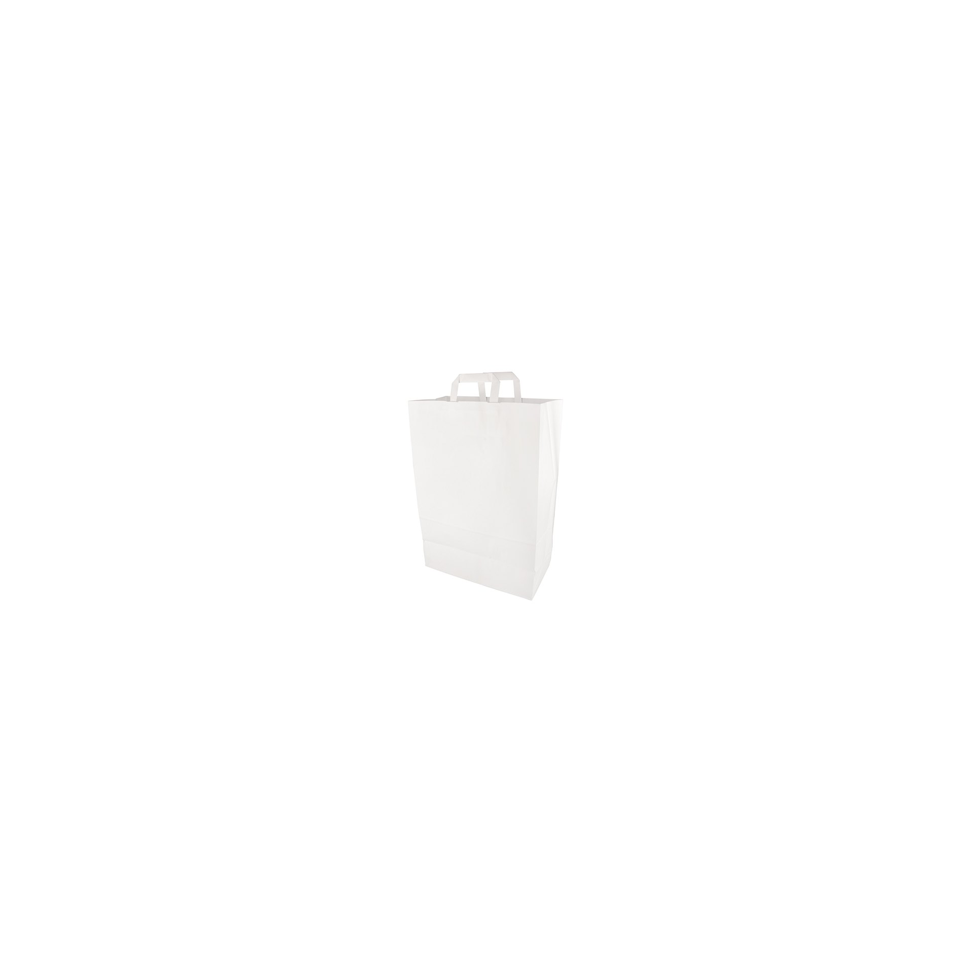 Tragetaschen, Papier 44 cm x 32 cm x 17 cm weiss mit Tragegriff Tragetaschen, Papier 44 cm x 32 cm x 17 cm weiss mit Tragegriff