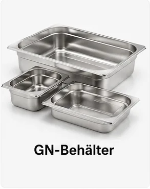 GN-Behälter aus Edelstahl für Gastronomie, Buffet und Großküchen