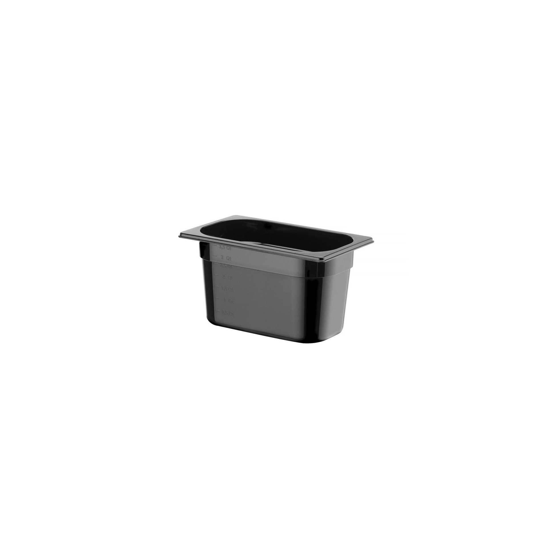 Gastronorm-Behälter 1/4, Profi Line, GN 1/4, 4L, Schwarz, 265x162x(H)150mm Gastronorm-Behälter 1/4, Profi Line, GN 1/4, 4L, Schwarz, 265x162x(H)150mm