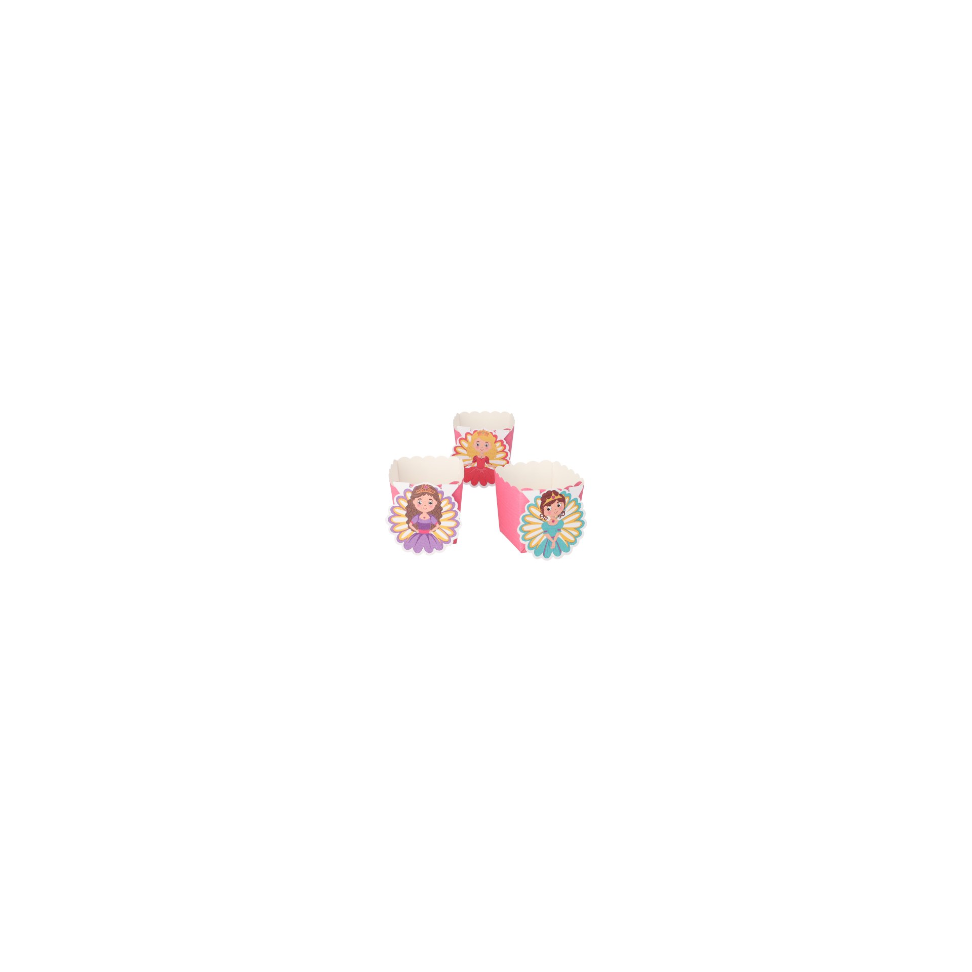 Backförmchen "Buddies" 6 cm x 5 cm x 5 cm "Prinzessin" Backförmchen "Buddies" 6 cm x 5 cm x 5 cm "Prinzessin"
