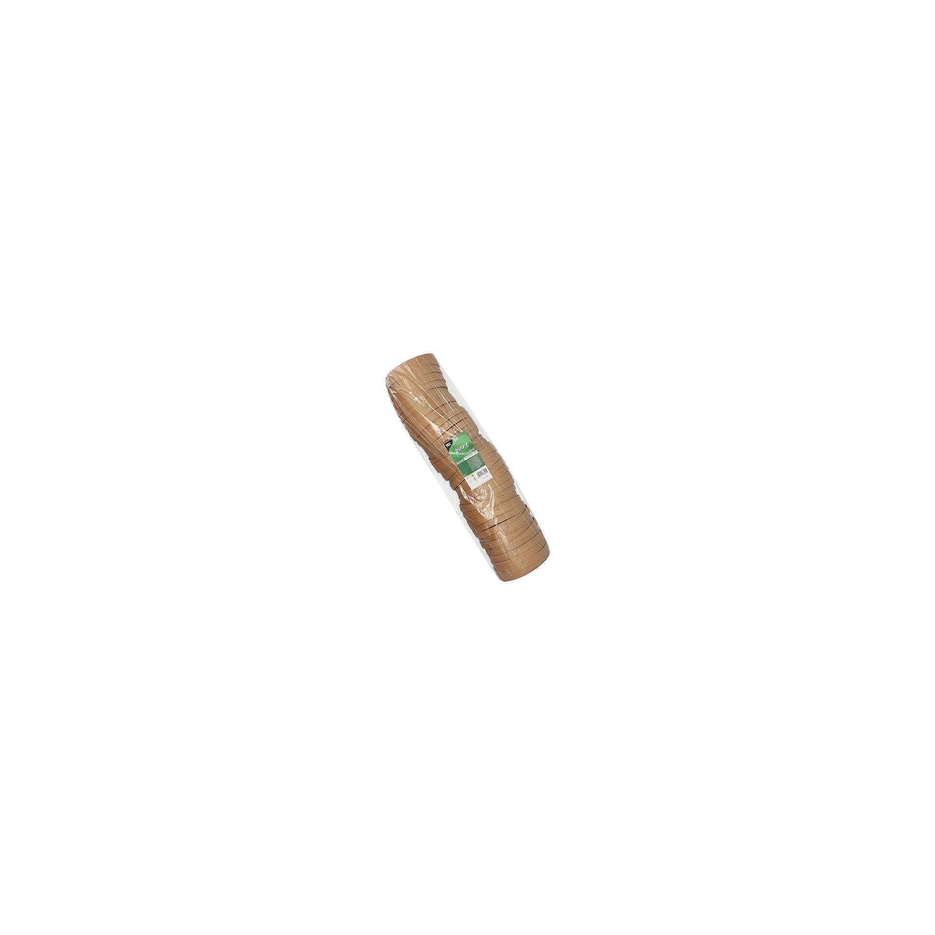 Deckel für Salatschalen, Pappe "pure" rund Ø 15 cm braun