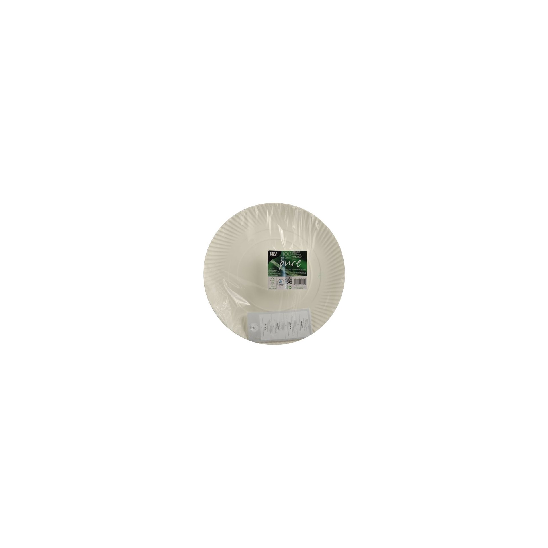 Teller, Pappe "pure" rund Ø 29 cm · 2 cm weiss