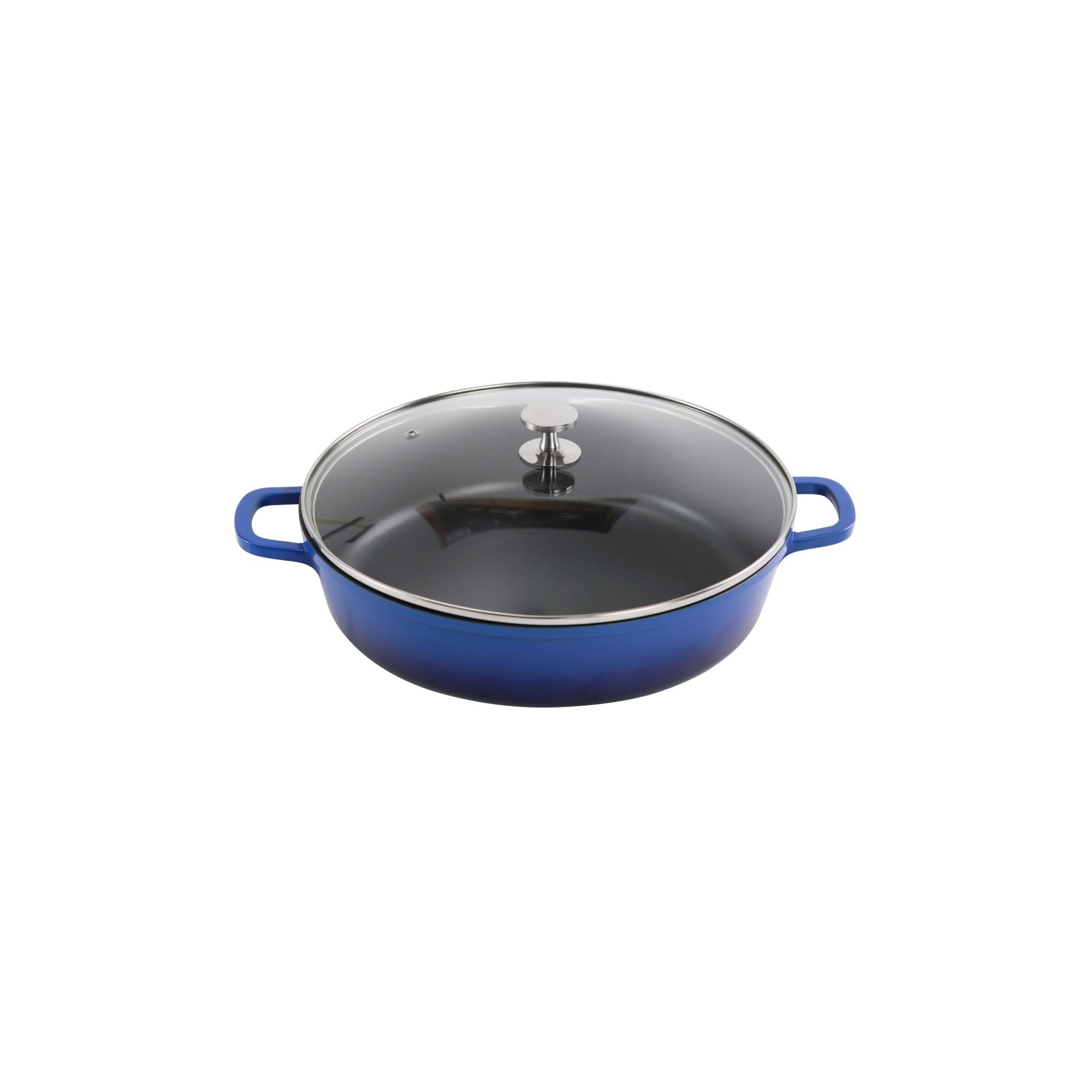 AluChef® Bräter, rund 32 cm / blau