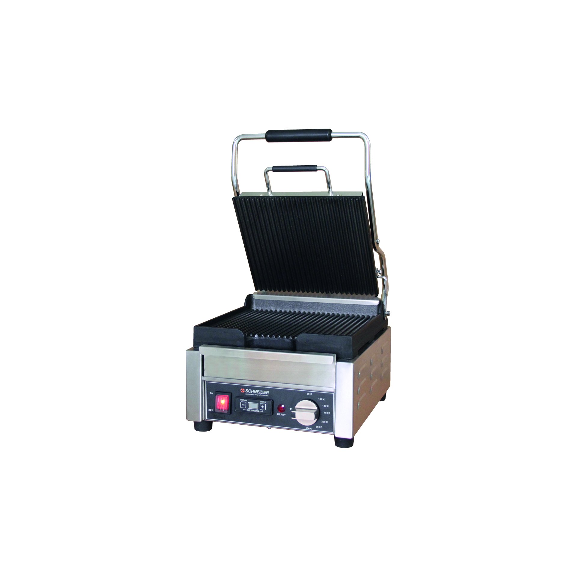 Kontaktgrilll klein, gewellt / gewellt
