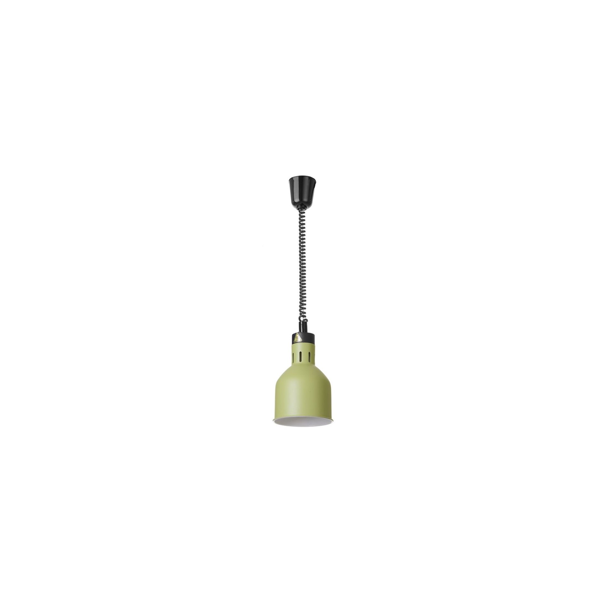 Höhenverstellbare Wärmelampe, zylinderförmig, Grün, 230V/250W, ⌀175x(H)250mm Höhenverstellbare Wärmelampe, zylinderförmig, Grün, 230V/250W, ⌀175x(H)250mm