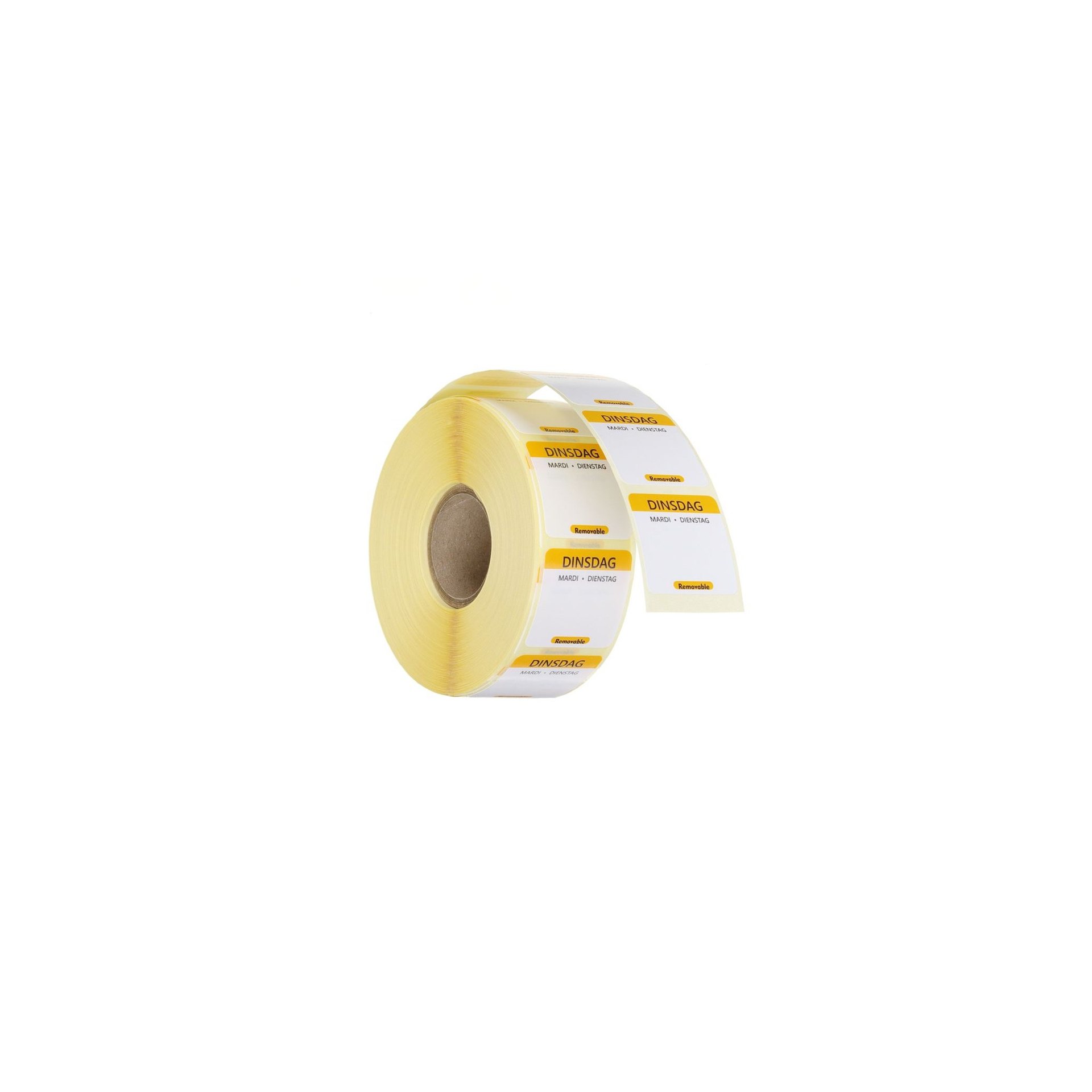 hendi-850480-taeglich-anwendbare-lebensmittelsicherheitsetiketten-mehrfac-1 Täglich anwendbare Lebensmittelsicherheitsetiketten, mehrfach verwendbar, leicht entfernbar , Dienstag, Gelb, 1000 Stk., 25x25mm