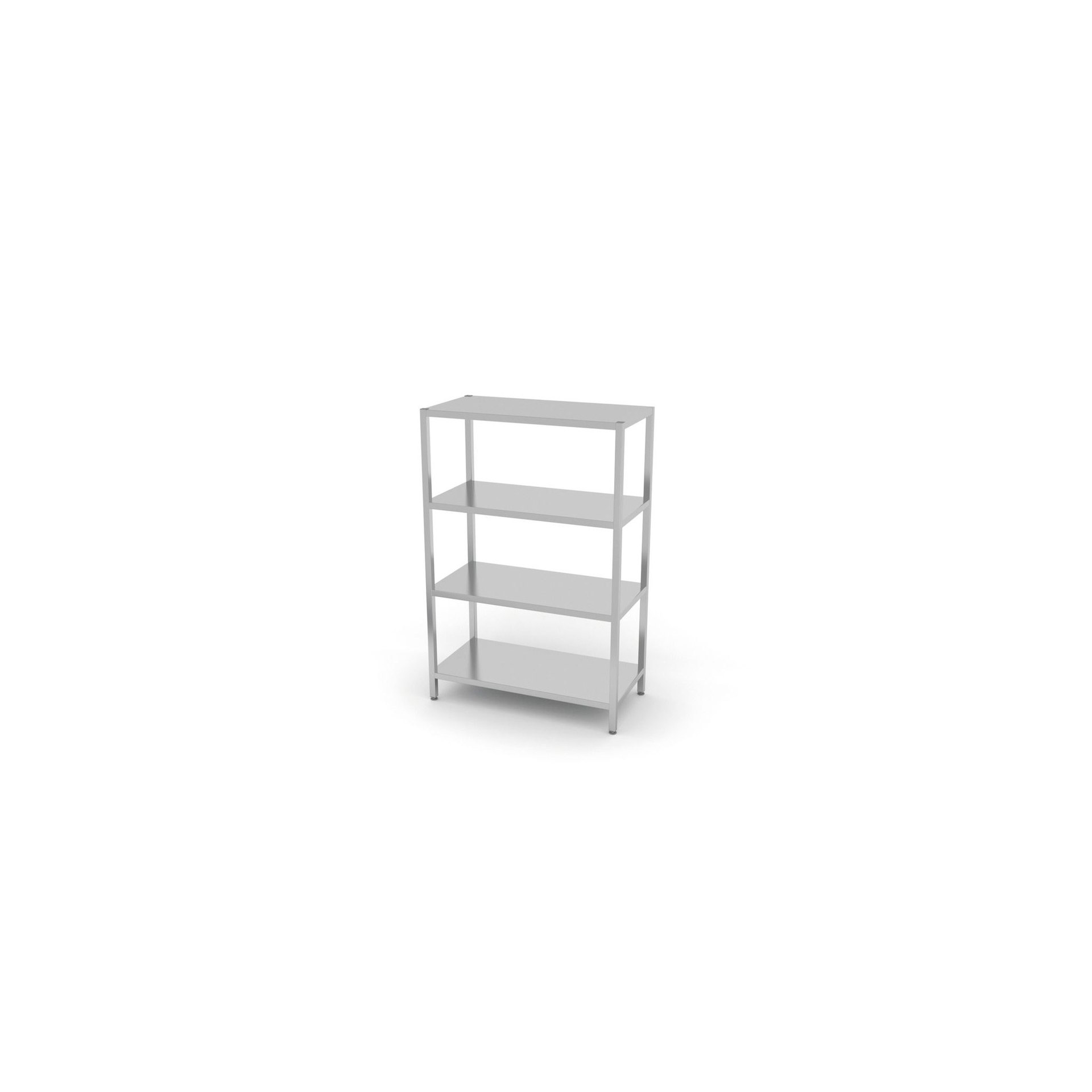 Lagerregal mit 4 Regalen – verschraubt, Kitchen Line, 1000x400x(H)1800mm