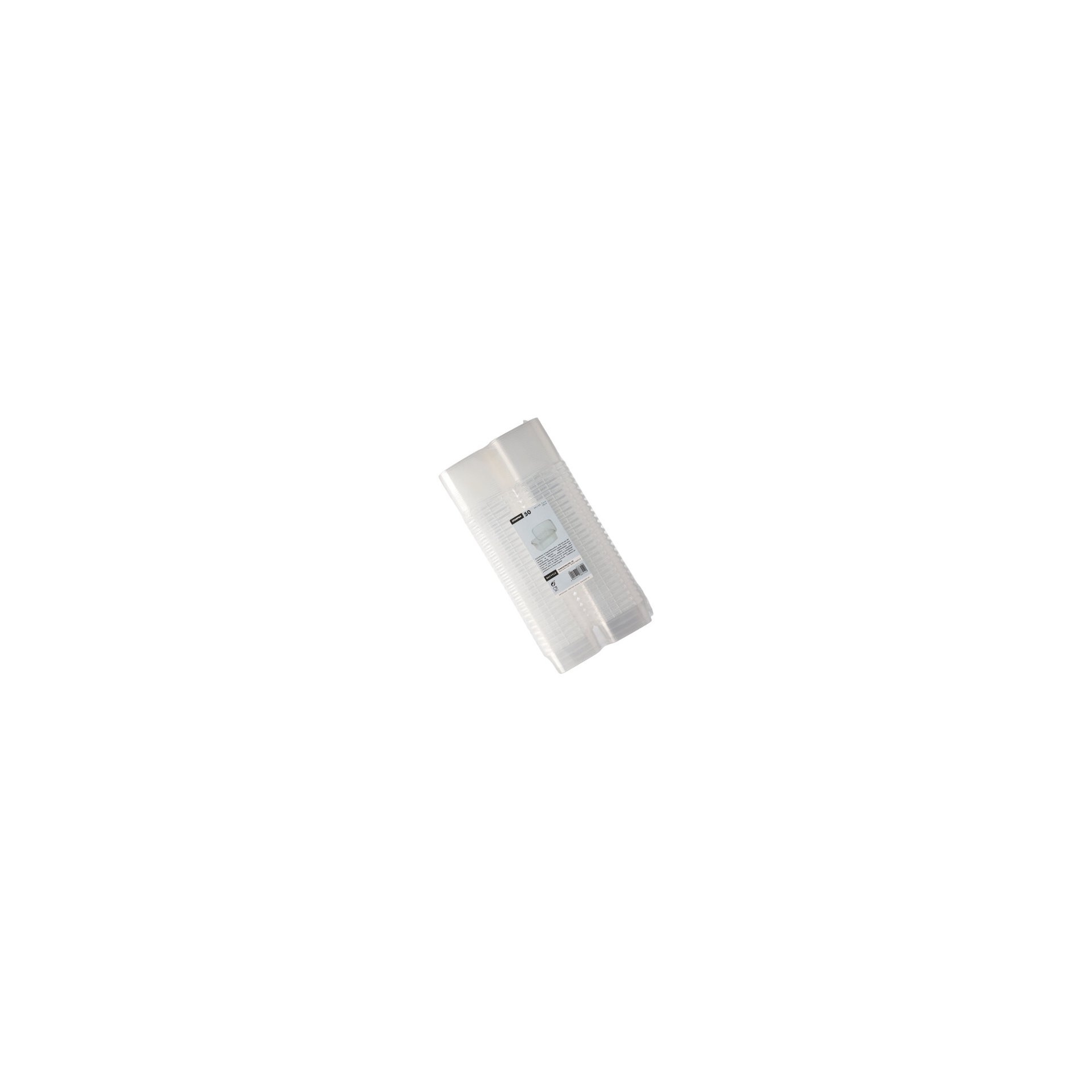 Feinkostbecher, PP eckig 250 ml 4 cm x 8,6 cm x 10,9 cm transparent mit Originalitätsverschluss