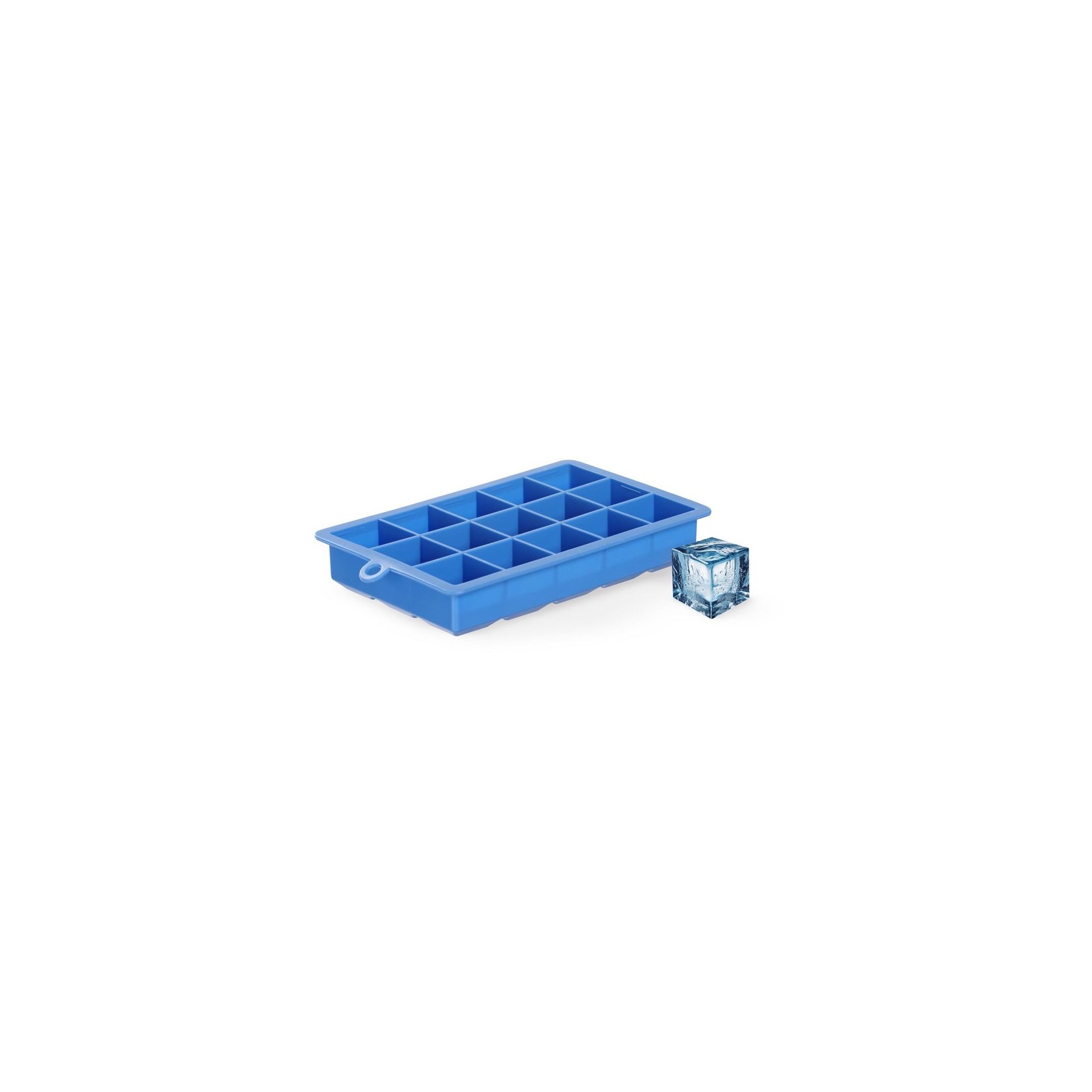 Eiswürfelform, kleine Würfel, BarUp, Blau, 190x120x(H)35mm