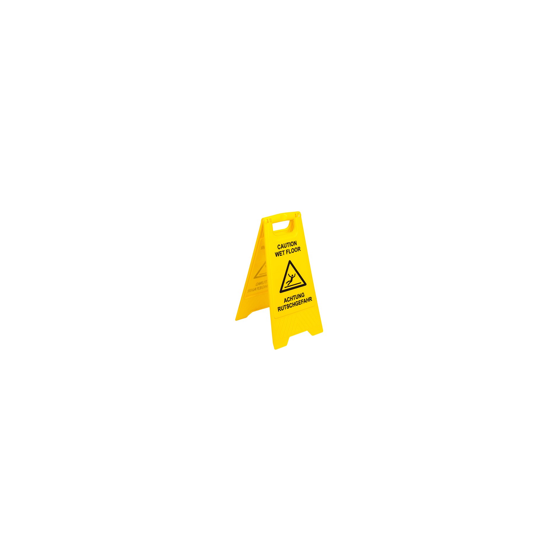 Warnschild / Aufsteller "Achtung Rutschgefahr" 62 cm x 30,5 cm x 2,8 cm gelb