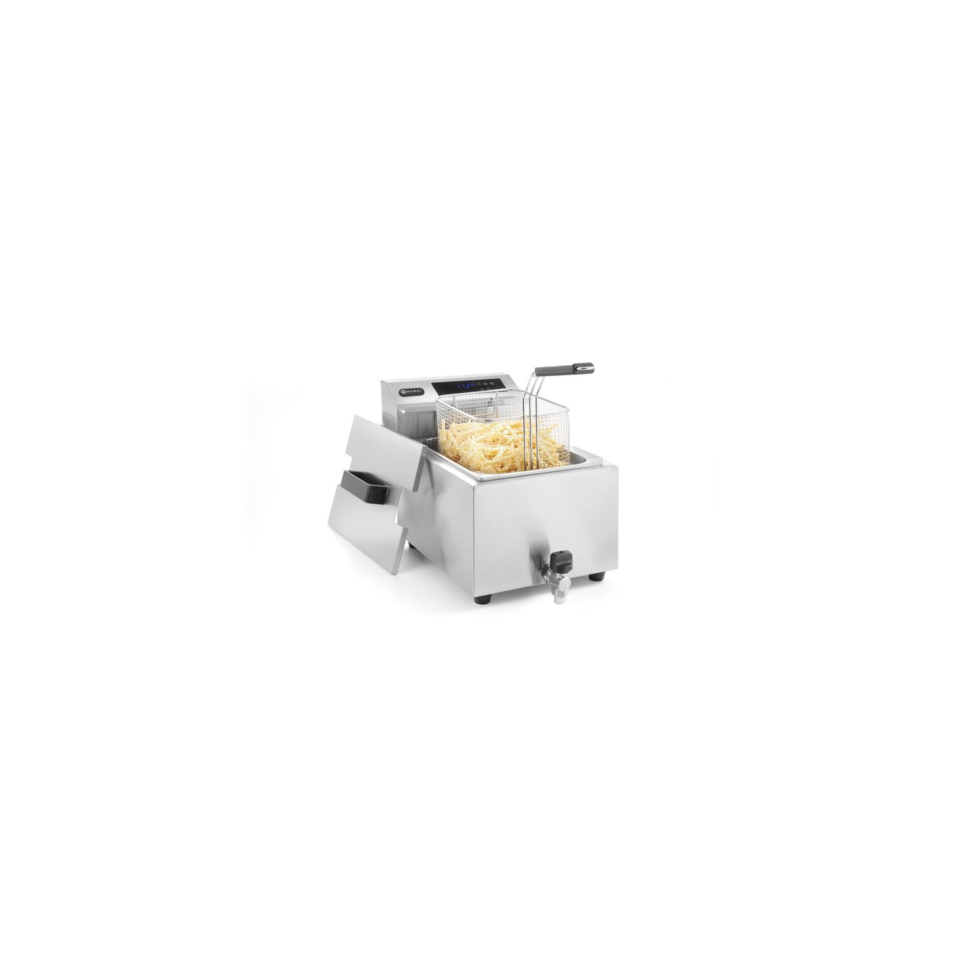 Friteuse Profi Line digital - mit Ablasshahn - 8 l, Profi Line, 8L, 230V/3500W, 305x515x(H)345mm Friteuse Profi Line digital - mit Ablasshahn - 8 l, Profi Line, 8L, 230V/3500W, 305x515x(H)345mm