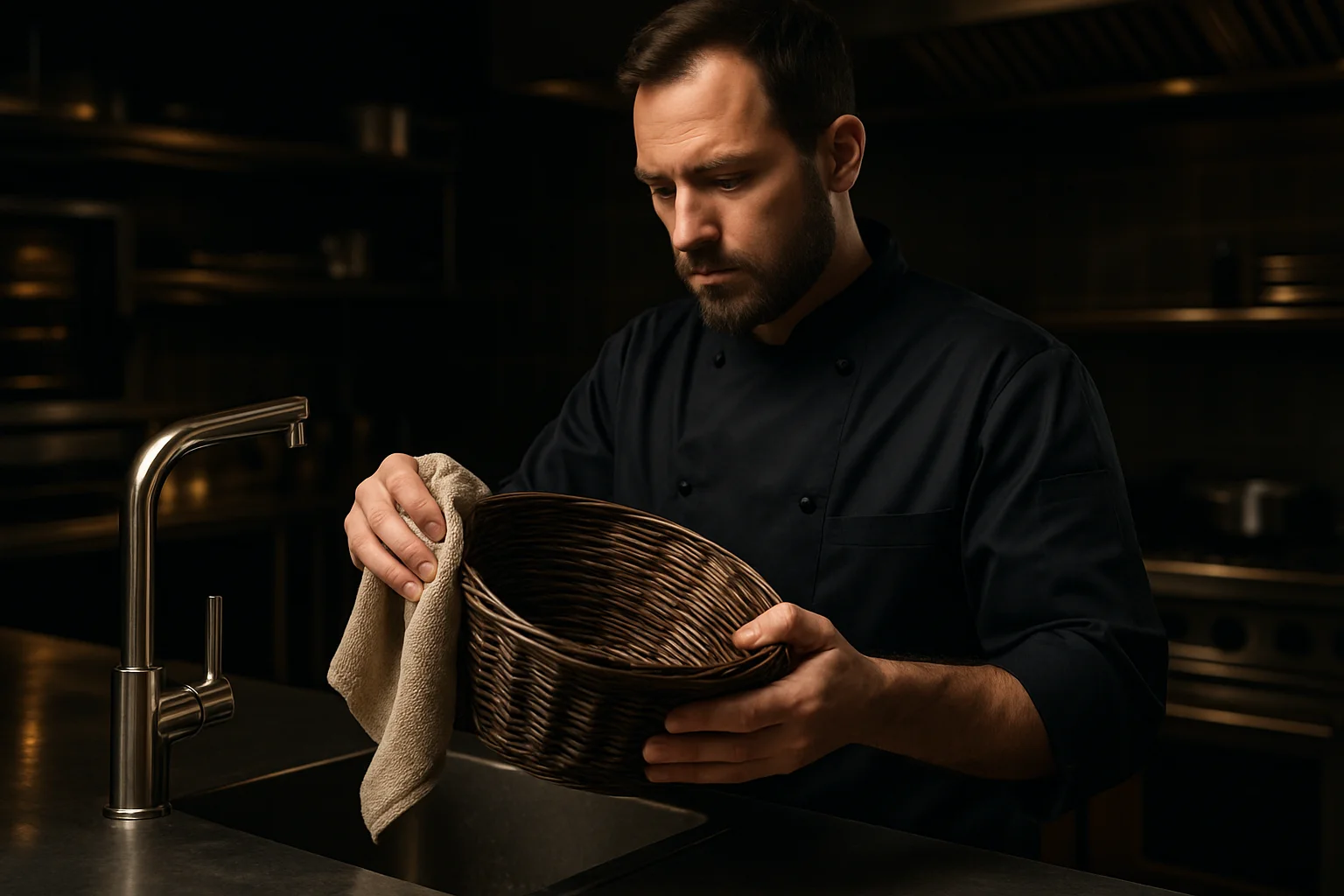 Handling und Reinigung von GN-Körben im Gastronomiebetrieb