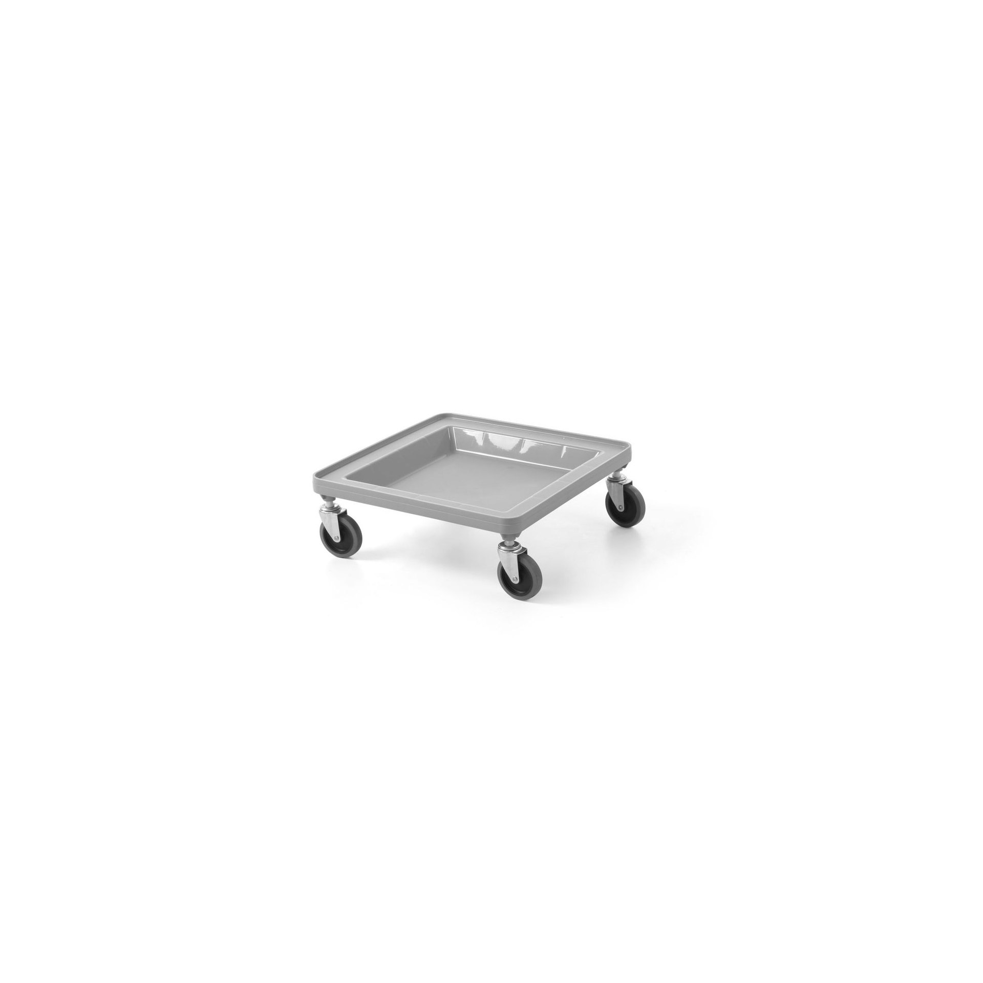 Fahrgestell für Universal-Regale 500×500 mm, AmerBox, Hellgrau, 500x500x(H)180mm