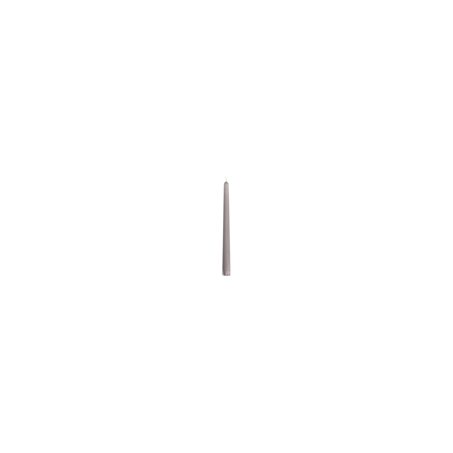 Leuchterkerzen Ø 2,2 cm · 25 cm grau aus 100 % Stearin Leuchterkerzen Ø 2,2 cm · 25 cm grau aus 100 % Stearin