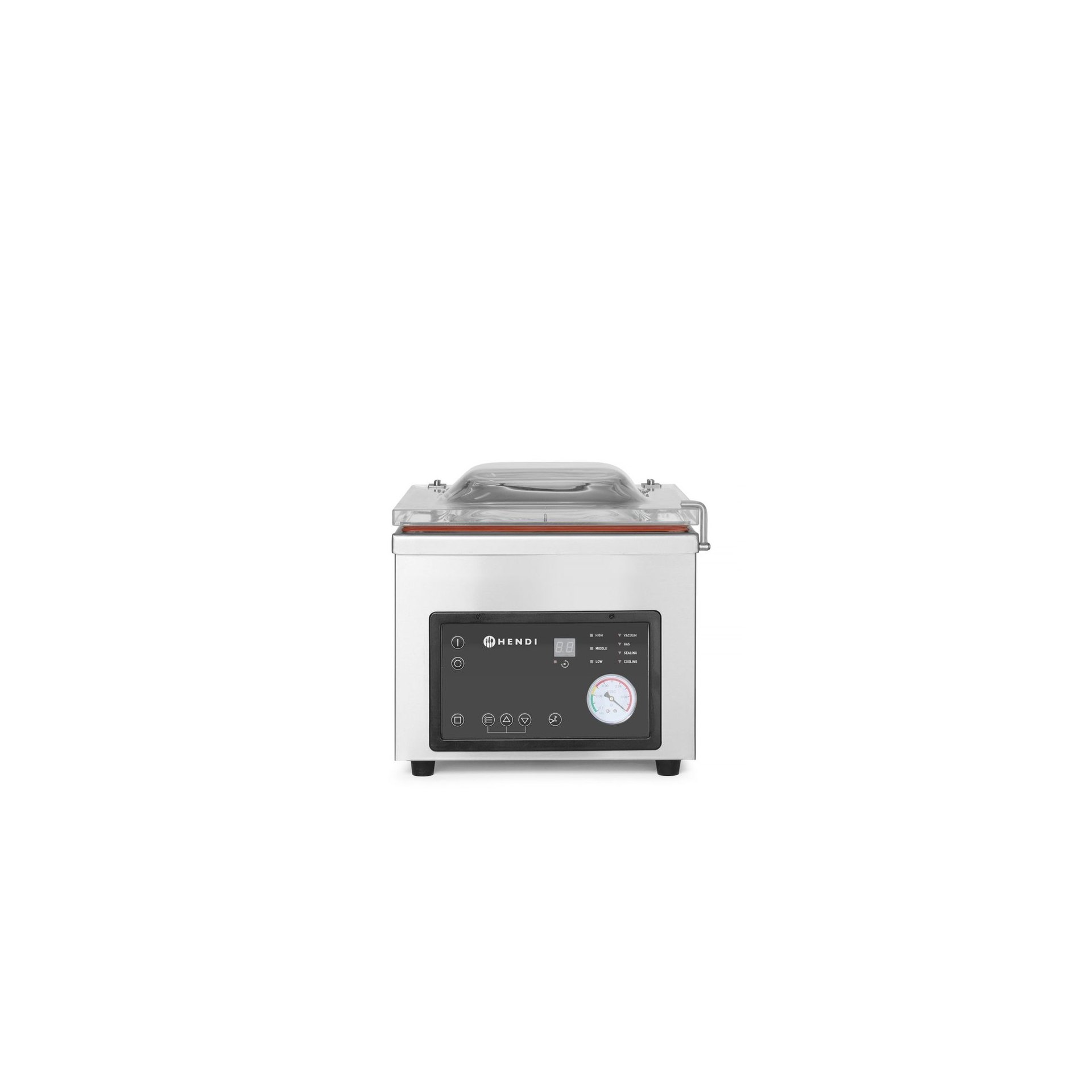 Vakuumkammer-Verpackungsmaschine, Profi Line, Dichtungsband: 260 mm, 230V/370W, 330x480x(H)360mm Vakuumkammer-Verpackungsmaschine, Profi Line, Dichtungsband: 260 mm, 230V/370W, 330x480x(H)360mm