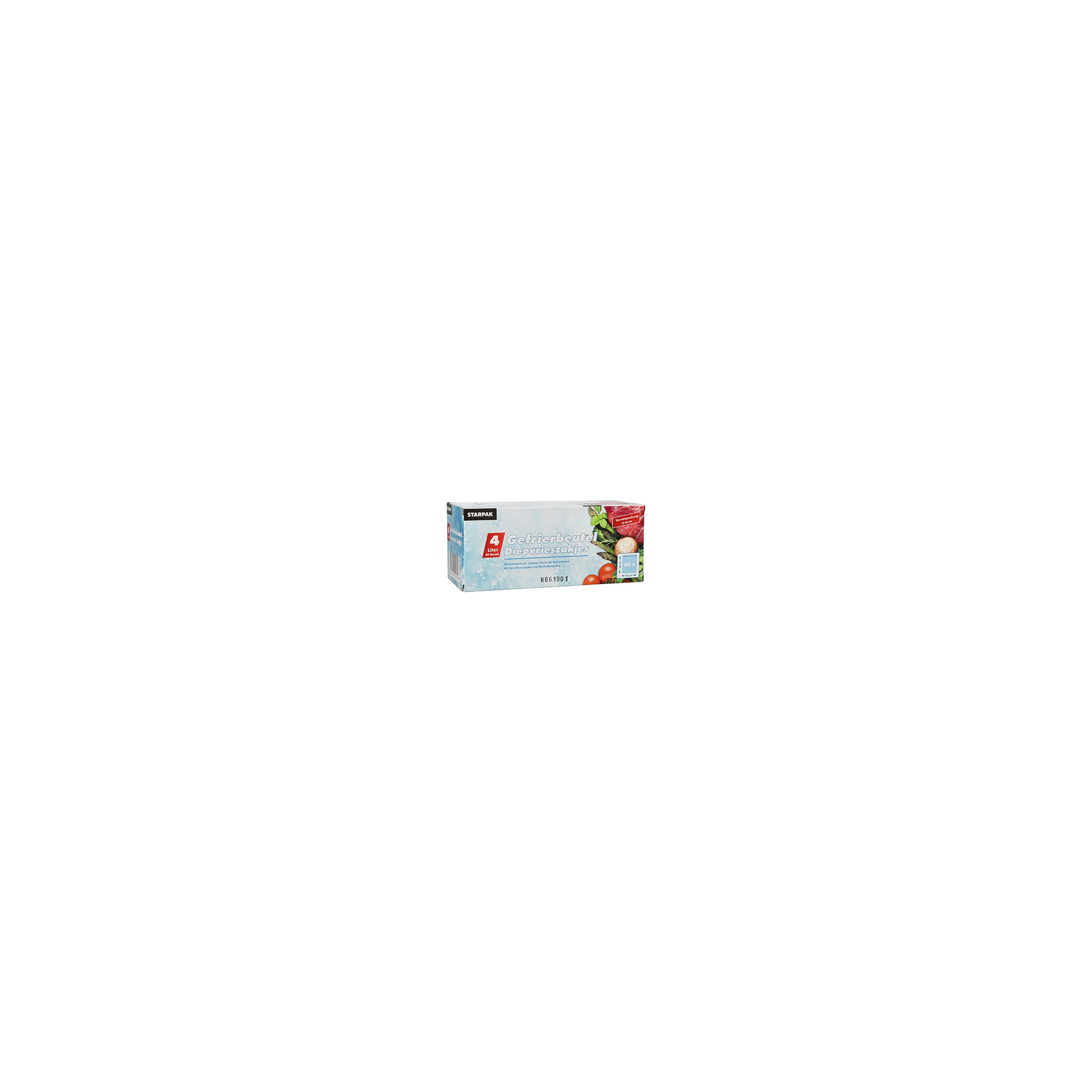 Gefrierbeutel, LLDPE 4 l 40 cm x 25 cm transparent in Faltschachtel