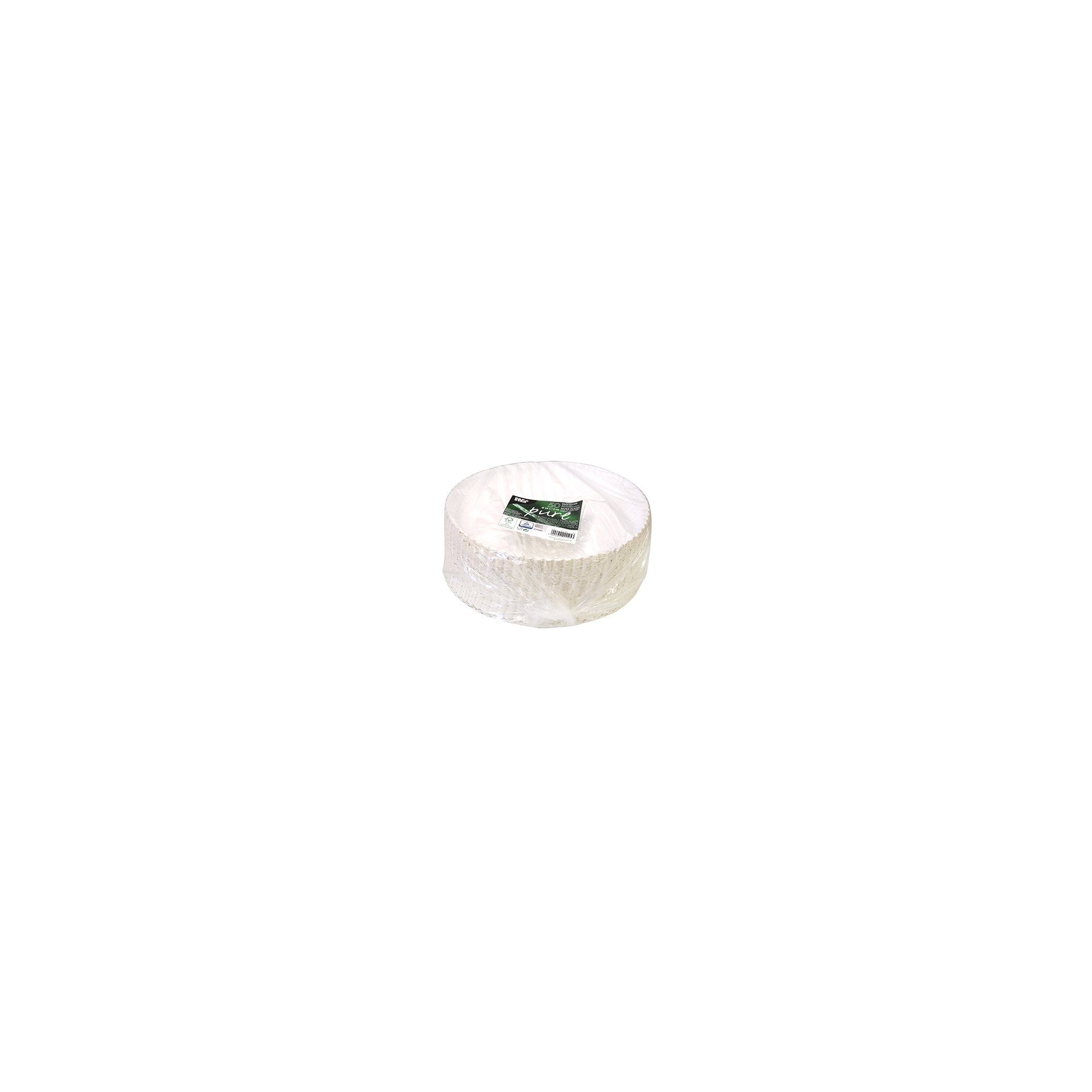 Teller, Pappe "pure" rund Ø 24 cm · 2 cm weiss Teller, Pappe "pure" rund Ø 24 cm · 2 cm weiss