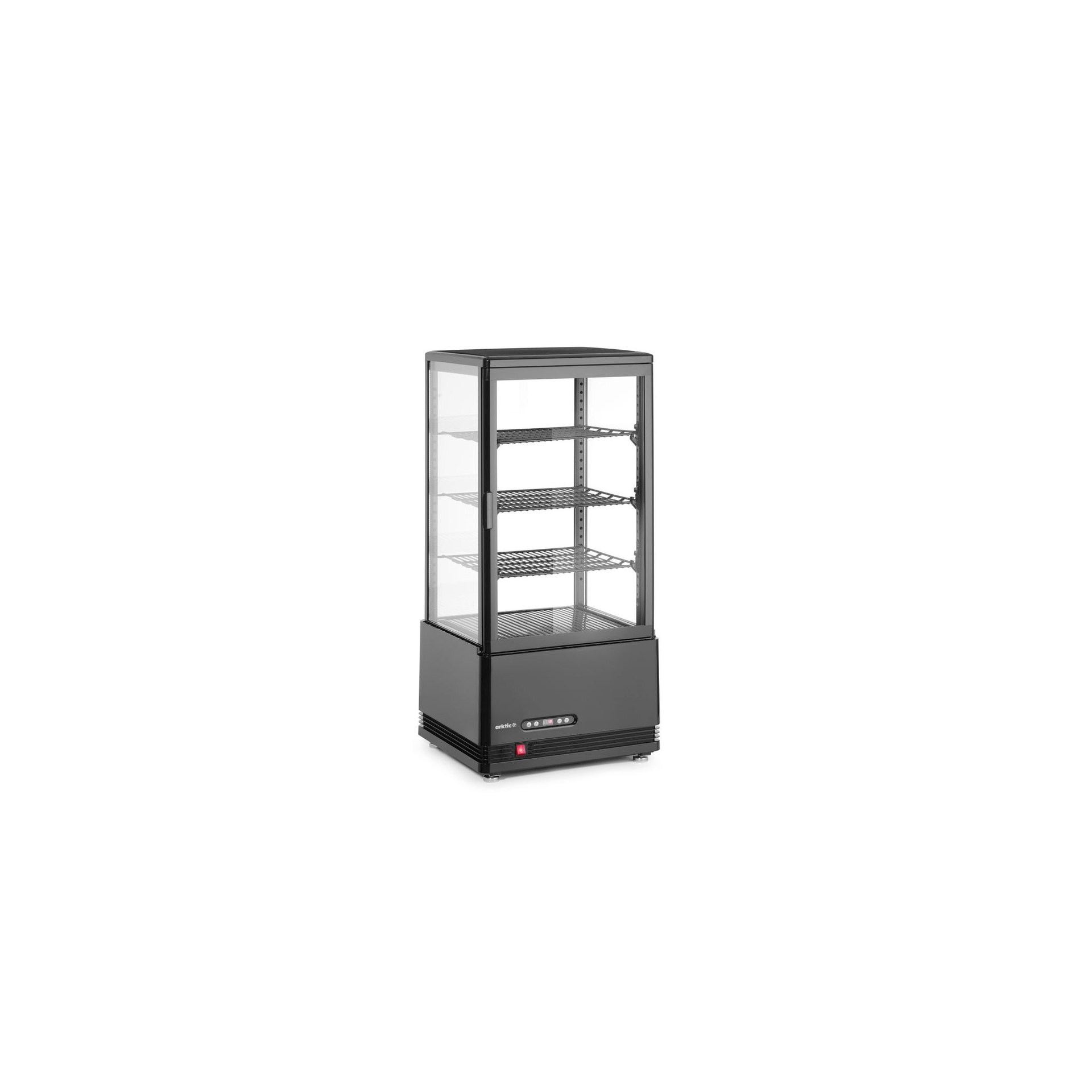 Aufsatz-Kühlvitrine 78L, schwarz Aufsatz-Kühlvitrine 78L, schwarz