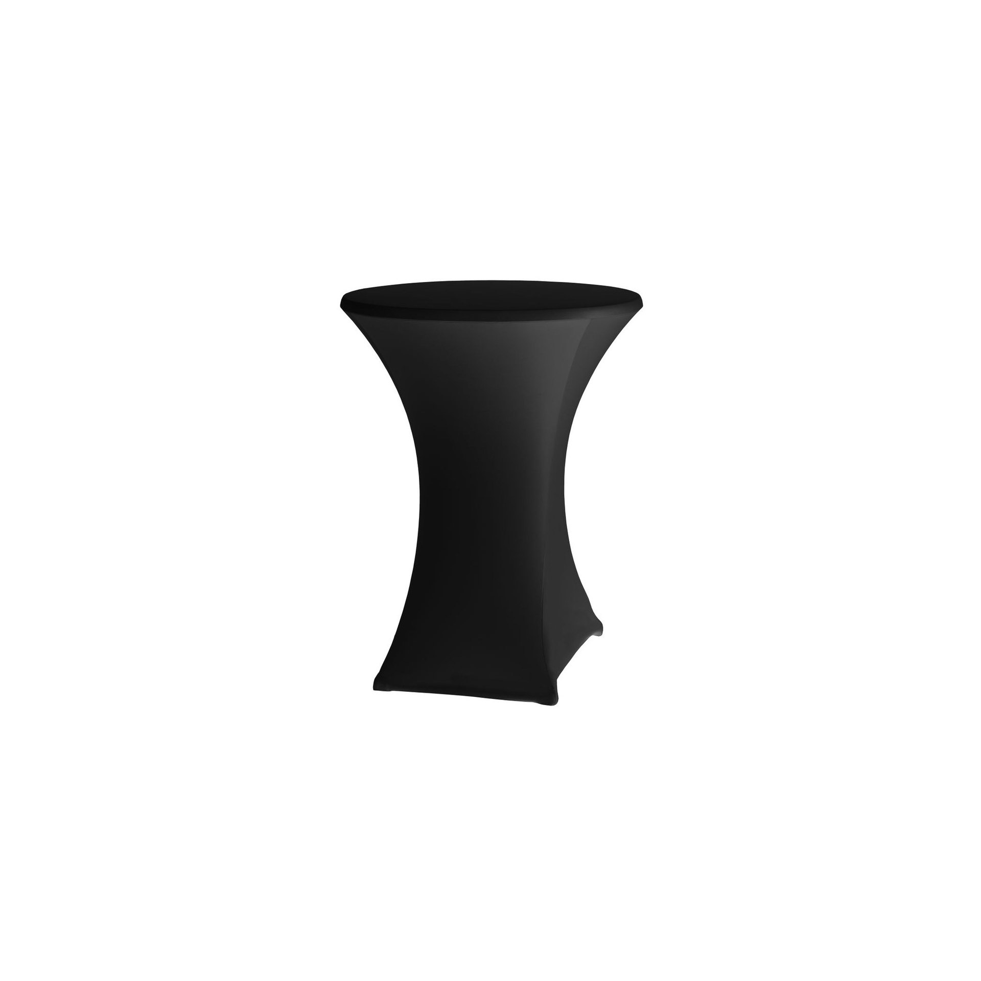 Tischdecke, rund, 811047, 810958, Schwarz, ⌀850x(H)1150mm Stehtischhusse ø80-85 cm, 811047, 810958, Schwarz, ⌀850x(H)1150mm