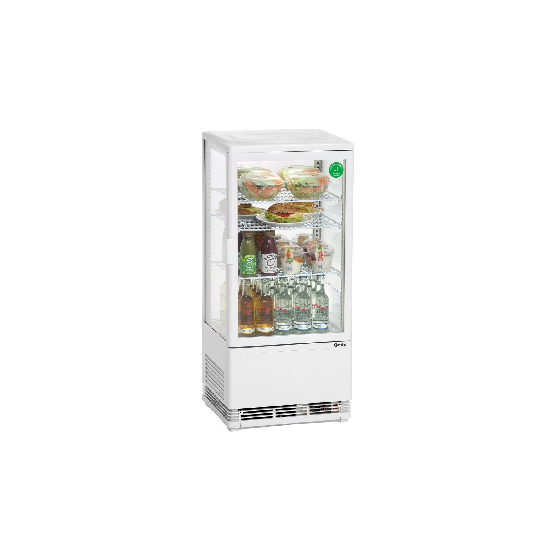 Mini-Kühlvitrine 78L, weiß Mini-Kühlvitrine 78L, weiß