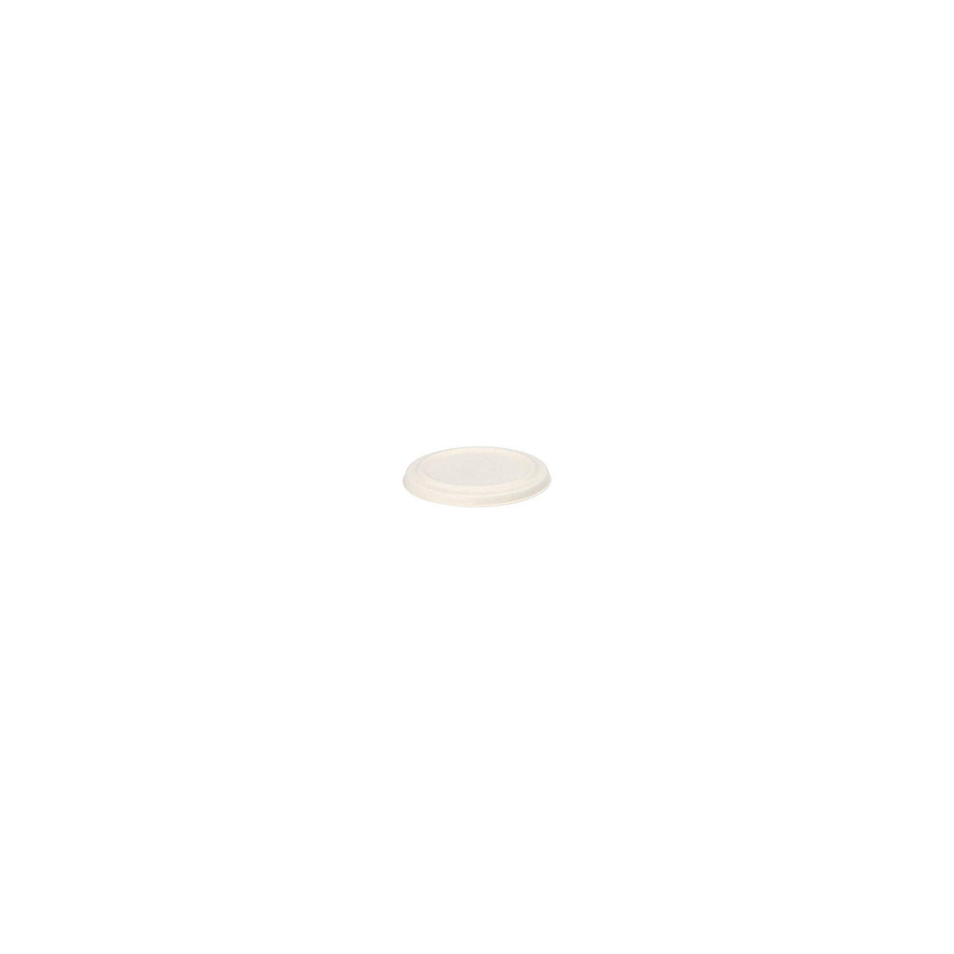 Deckel für Suppenbecher, Zuckerrohr "pure" rund Ø 10 cm weiss Deckel für Suppenbecher, Zuckerrohr "pure" rund Ø 10 cm weiss