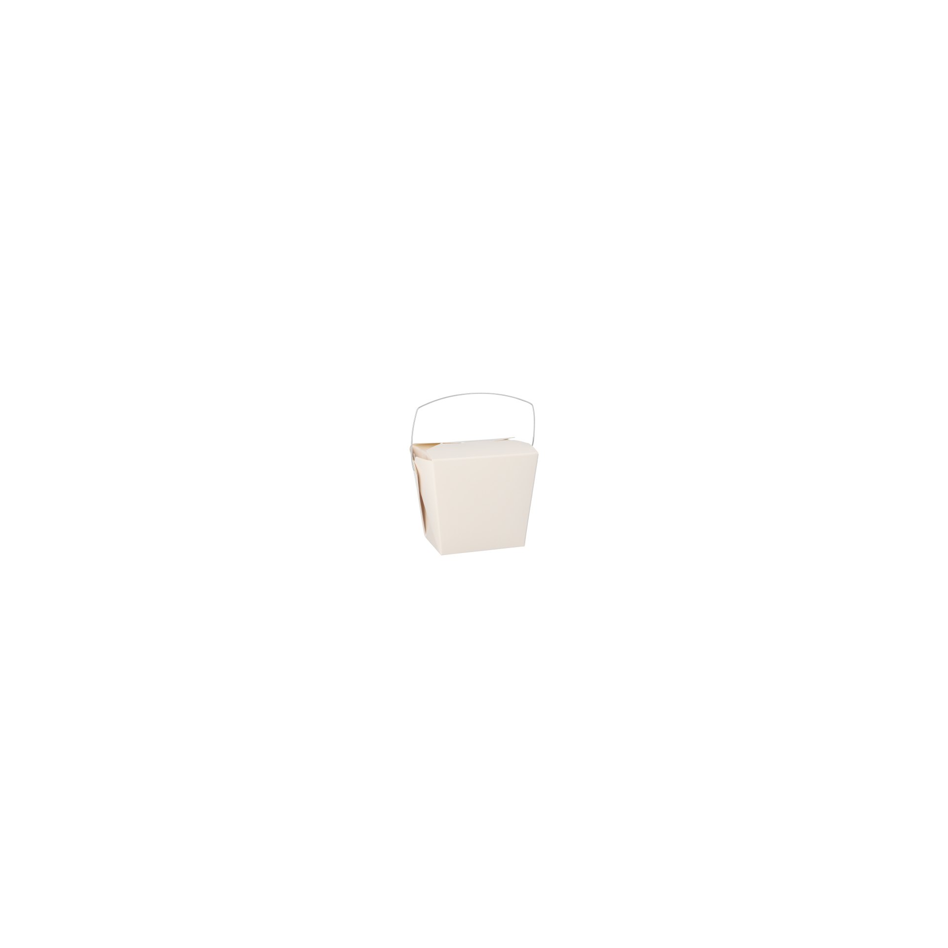 Snackboxen mit Henkel "ASIA" eckig 470 ml 8,5 cm x 7,5 cm x 5,5 cm weiss