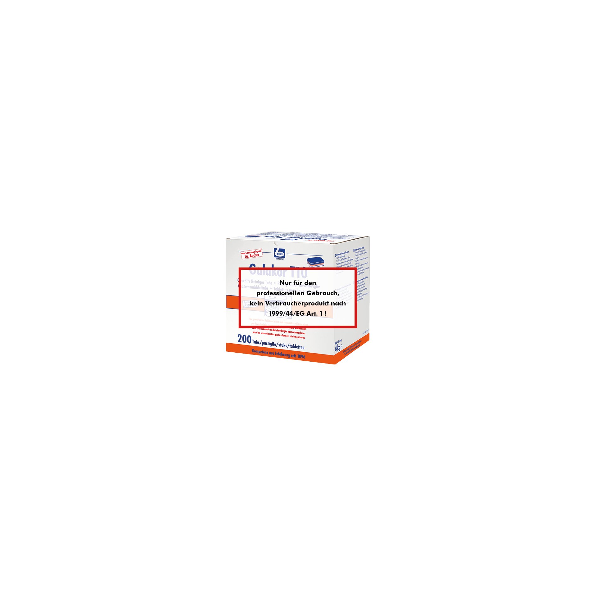 "Dr. Becher" Galakor T10 Geschirr Reiniger Tabs 4 KG "Dr. Becher" Galakor T10 Geschirr Reiniger Tabs 4 KG