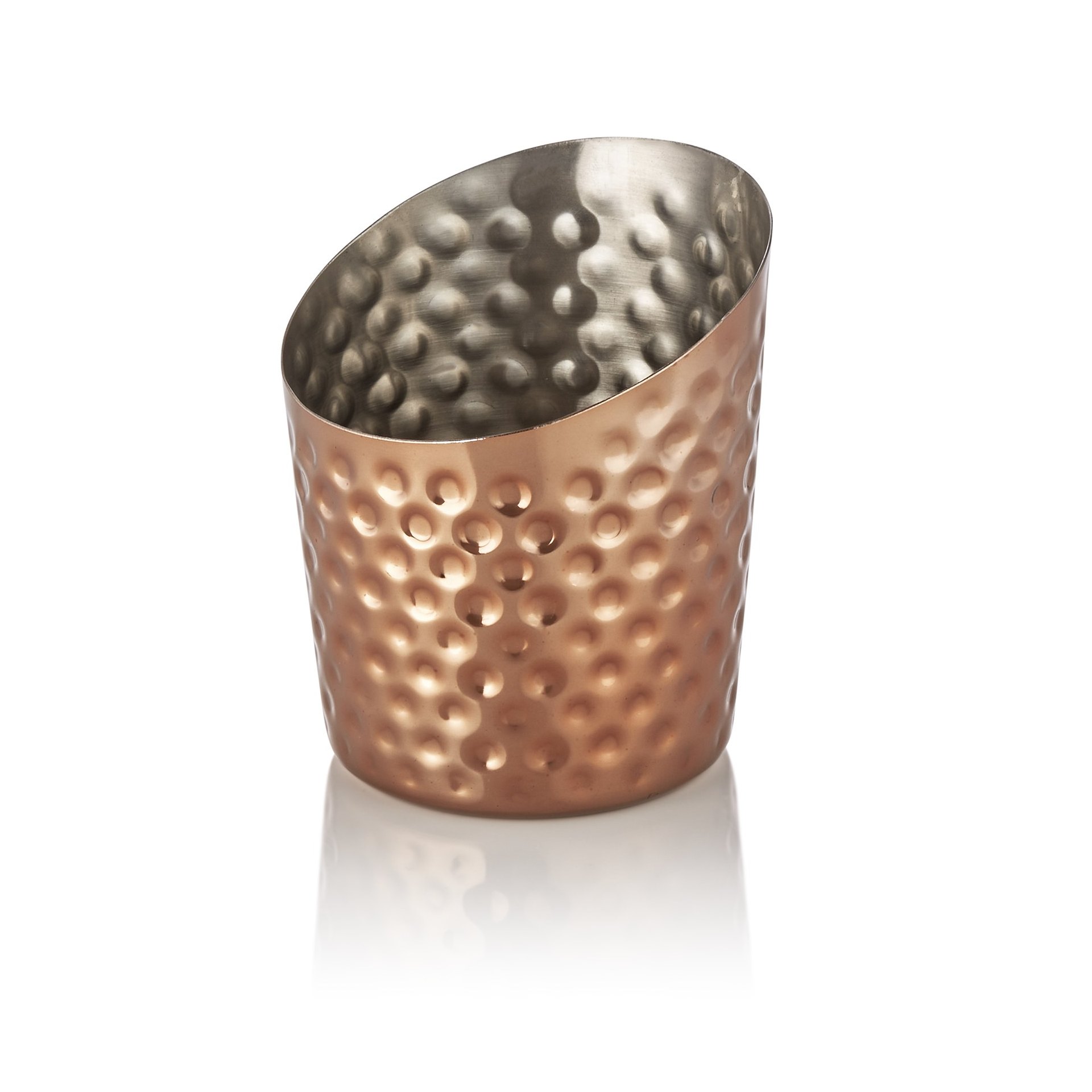 Snackholder, Ø 9 cm, gehämmert, PVD, Chromnickelstahl Snackholder, Ø 9 cm, gehämmert, PVD, Chromnickelstahl