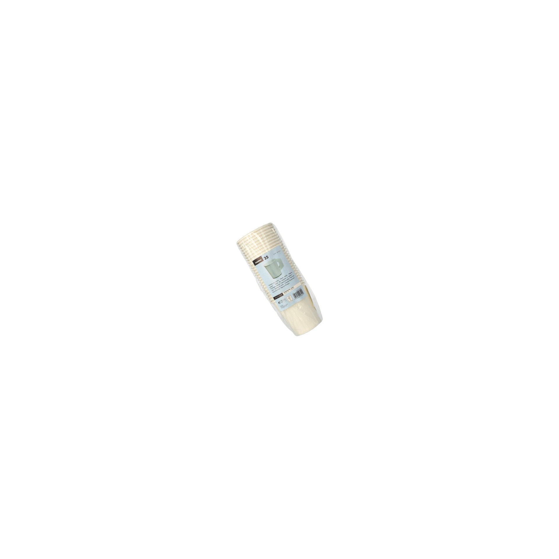 Trinkbecher mit Henkel, Pappe "To Go" 0,18 l Ø 7,3 cm · 7,8 cm weiss Trinkbecher mit Henkel, Pappe "To Go" 0,18 l Ø 7,3 cm · 7,8 cm weiss