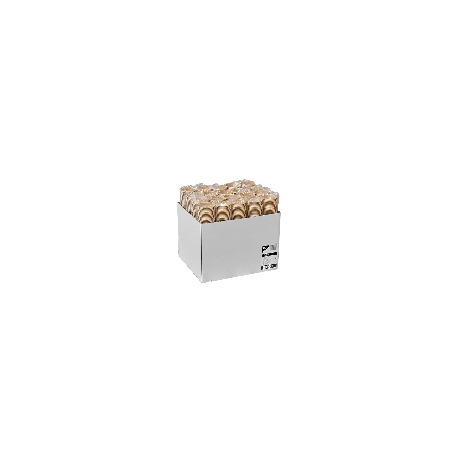 Trinkbecher, Pappe 0,2 l Ø 8 cm · 9,2 cm braun