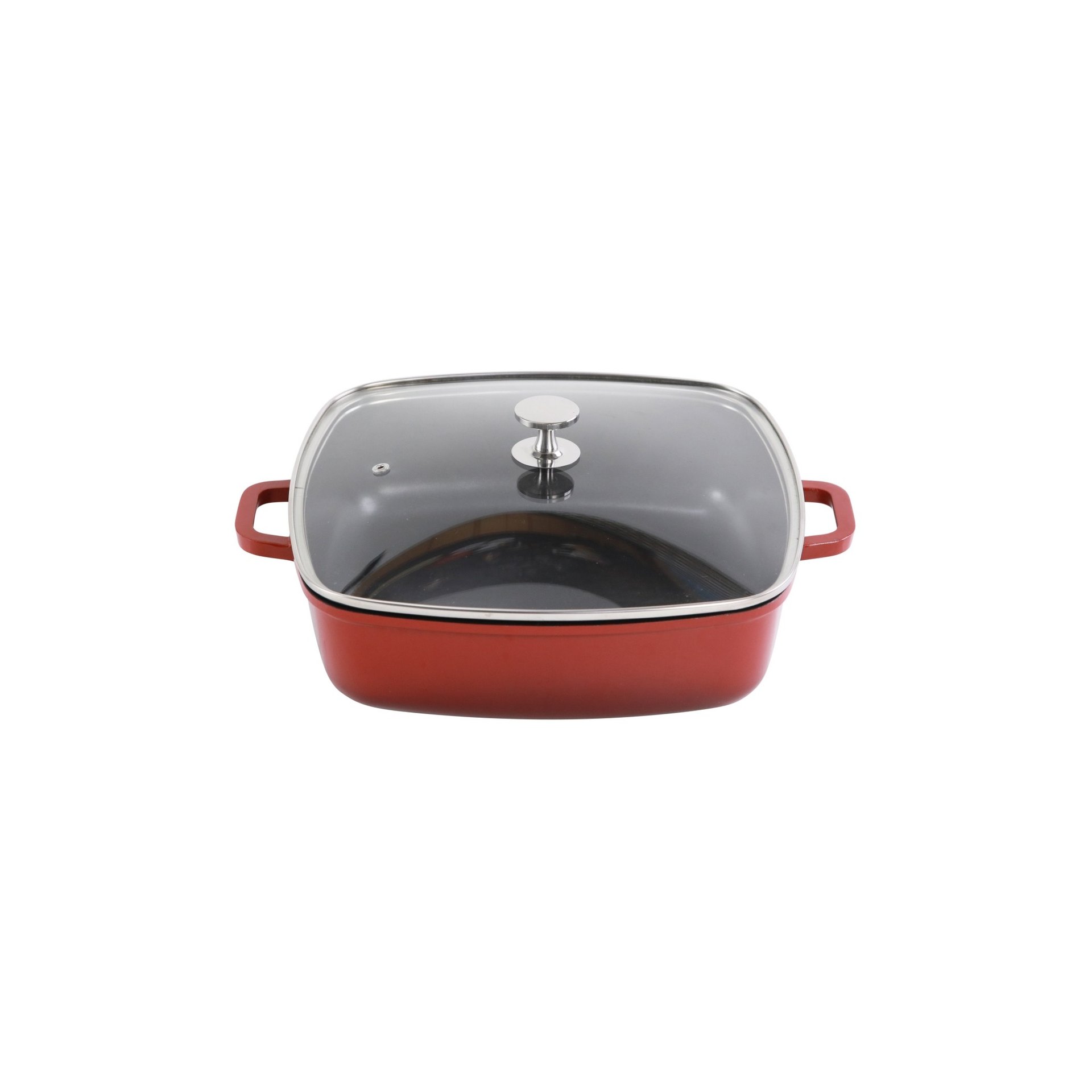 AluChef® Bräter, quadratisch 28 cm x 28 cm / rot AluChef® Bräter, quadratisch 28 cm x 28 cm / rot