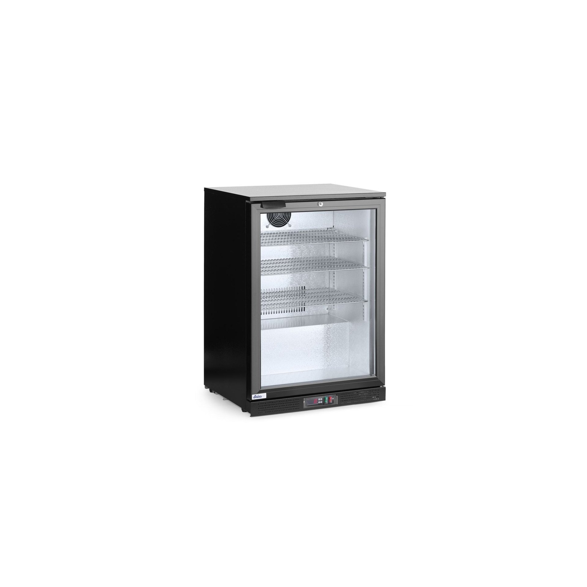 Bar-Kühlschrank eintürig, 105L, Schwarz