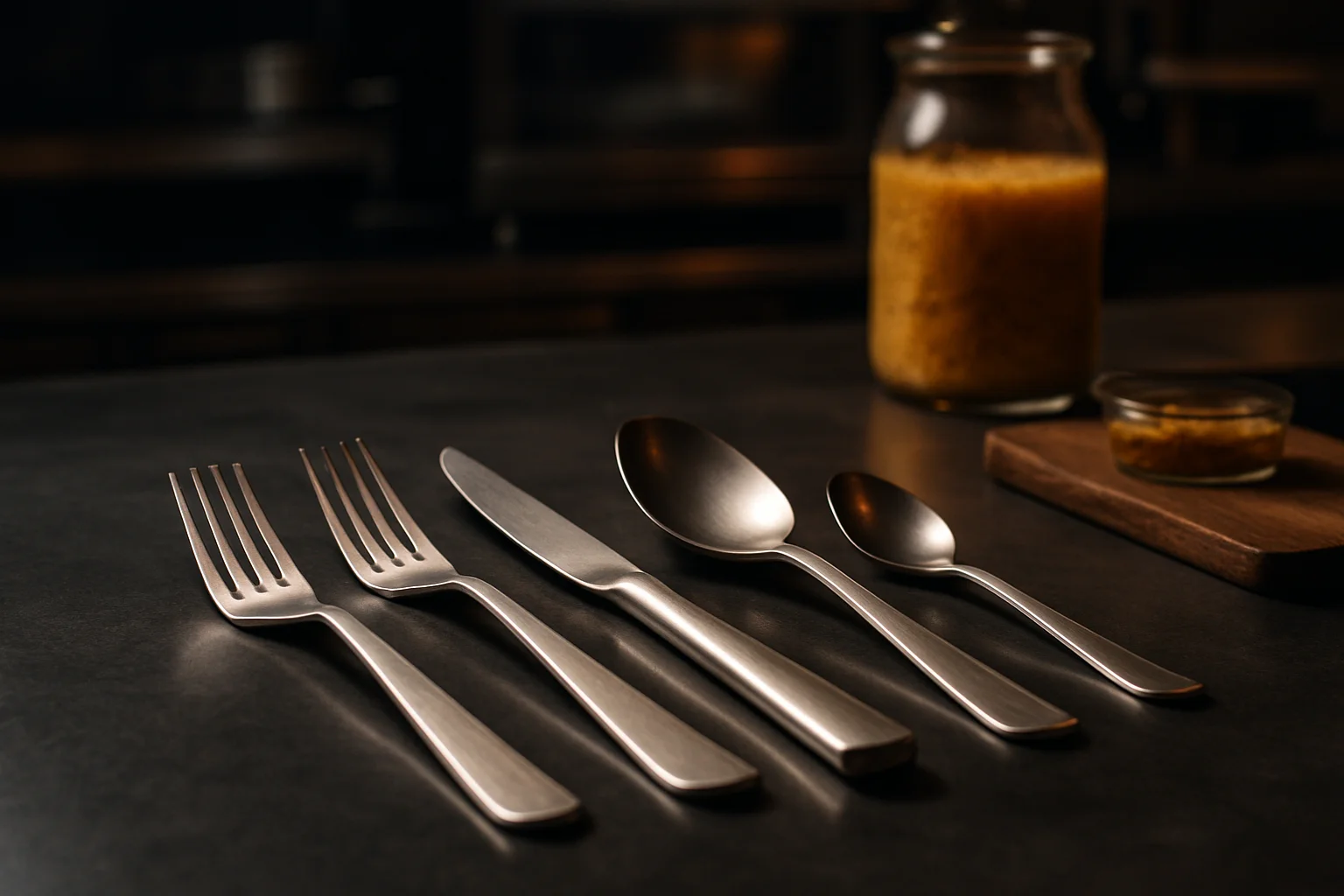 Profi Line Besteck im Detail, robustes Design für Gastronomie