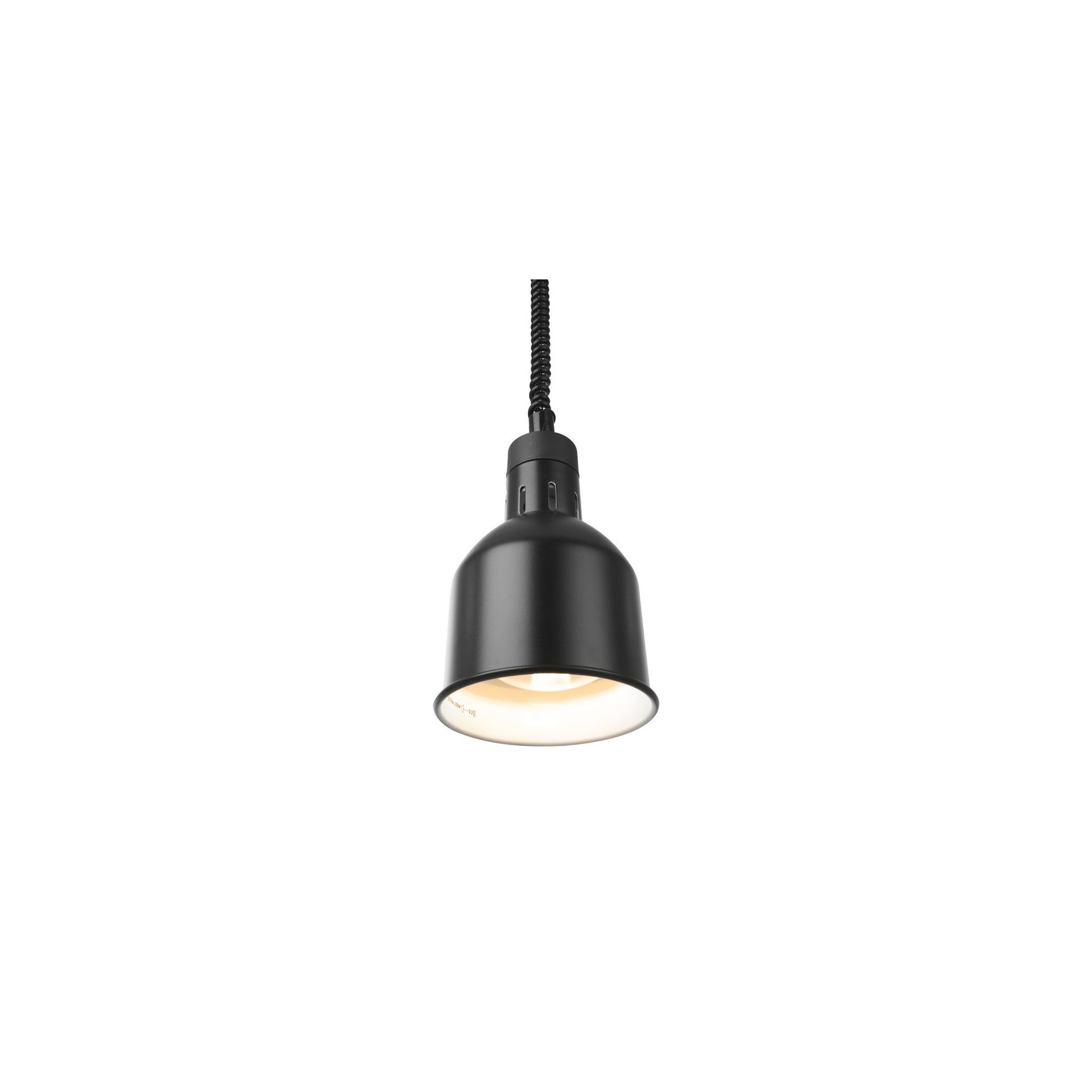 Höhenverstellbare Wärmelampe, zylinderförmig, Schwarz, 230V/250W, ⌀175x(H)250mm Höhenverstellbare Wärmelampe, zylinderförmig, Schwarz, 230V/250W, ⌀175x(H)250mm