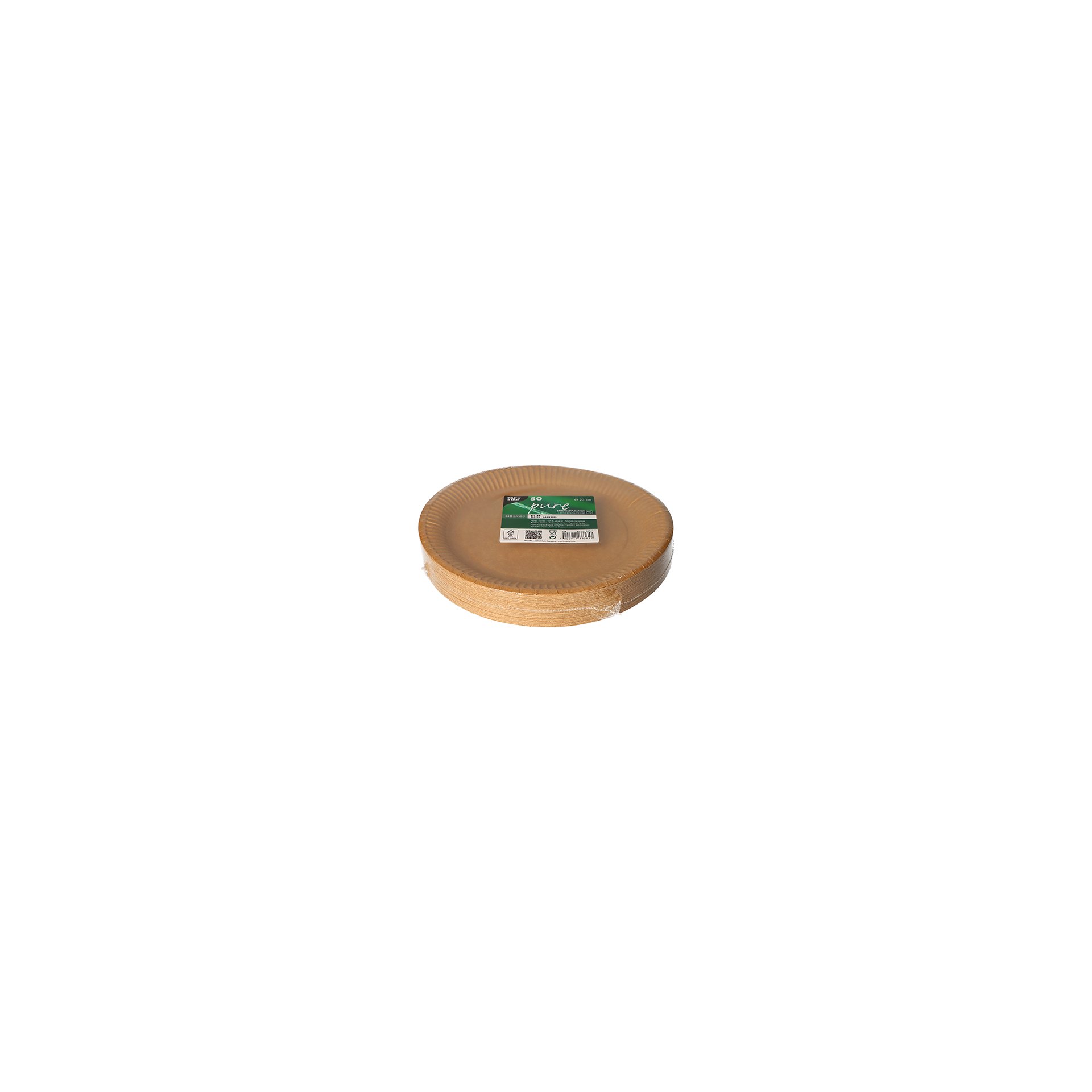 Teller, Pappe "pure" rund Ø 23 cm braun Teller, Pappe "pure" rund Ø 23 cm braun