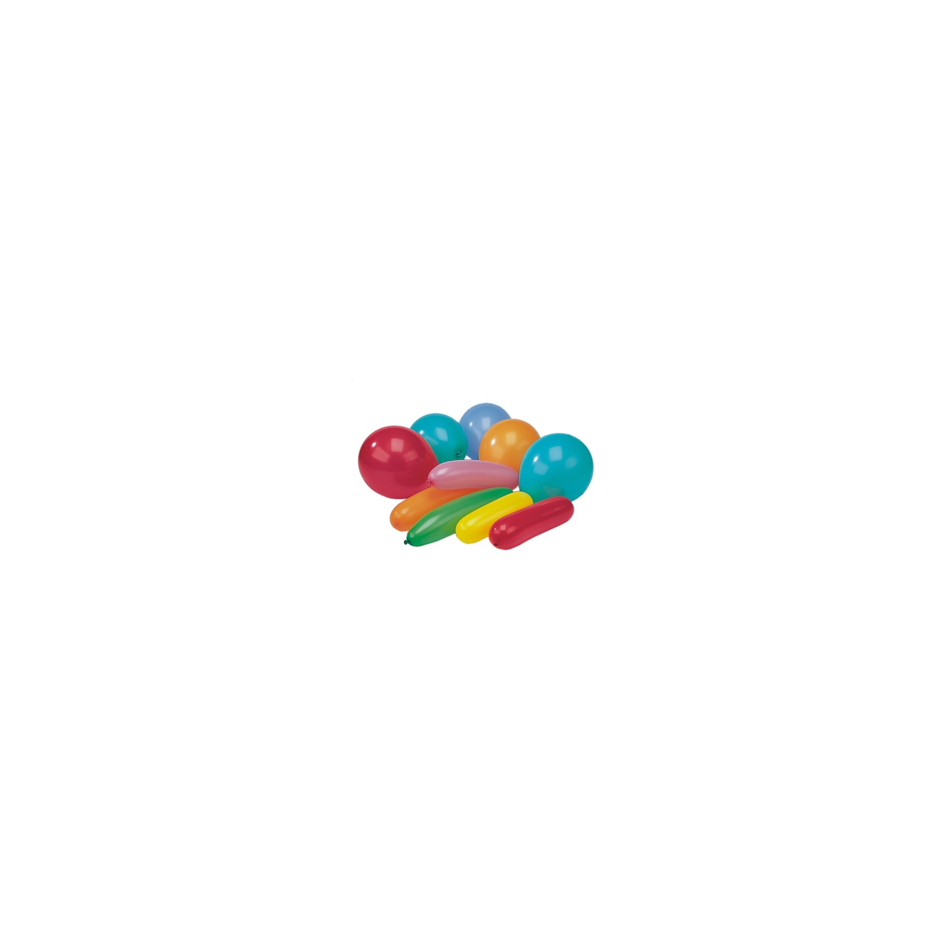 Luftballons farbig sortiert "verschiedene Formen" Luftballons farbig sortiert "verschiedene Formen"