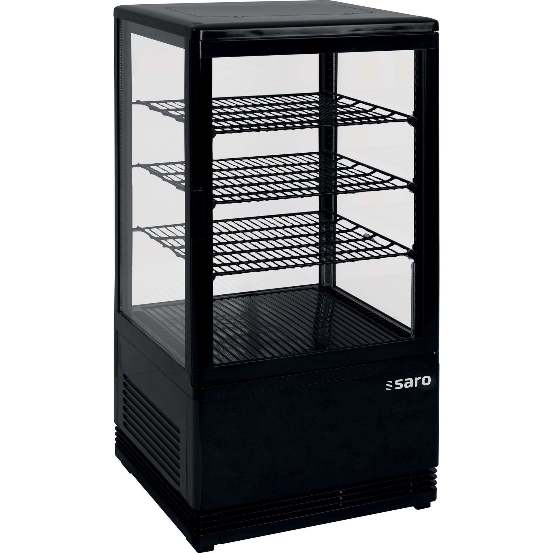 Mini-Umluftkühlvitrine 68 Liter, SC70 schwarz Mini-Umluftkühlvitrine 68 Liter, SC70 schwarz