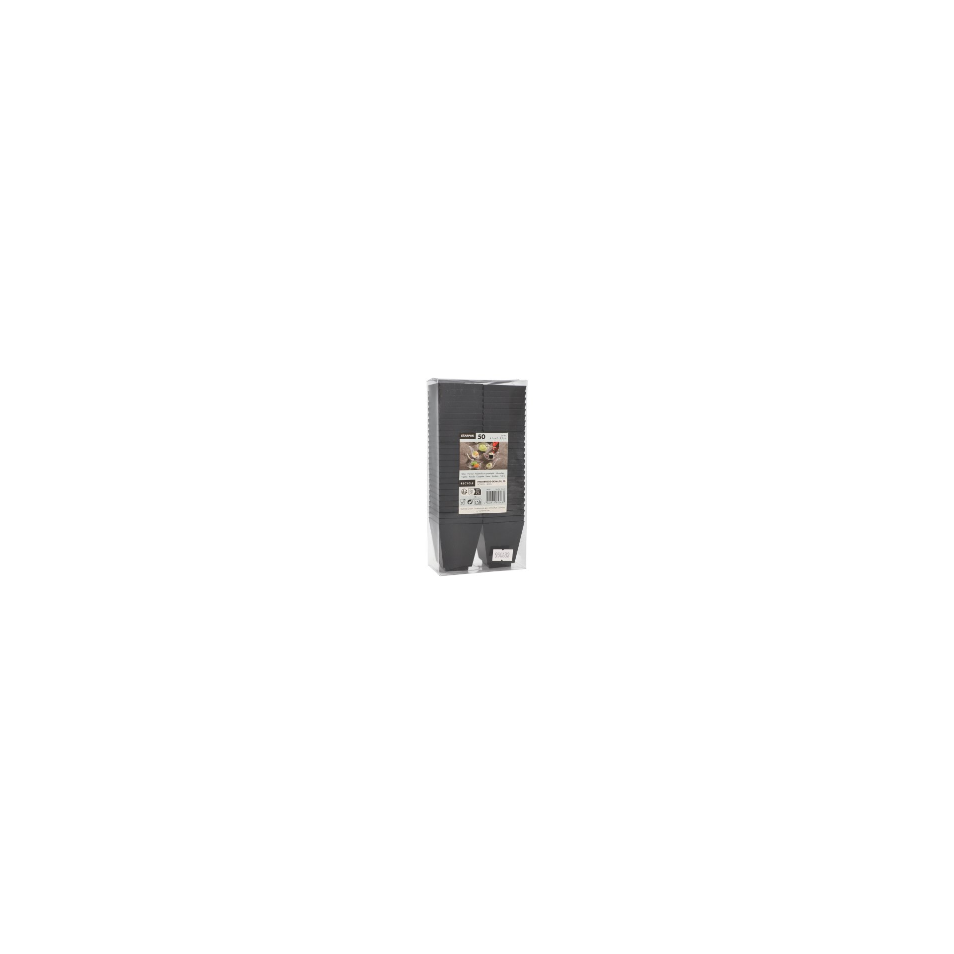 Fingerfood - Schalen, PS eckig 50 ml 5 cm x 4,5 cm x 4,5 cm schwarz Fingerfood - Schalen, PS eckig 50 ml 5 cm x 4,5 cm x 4,5 cm schwarz