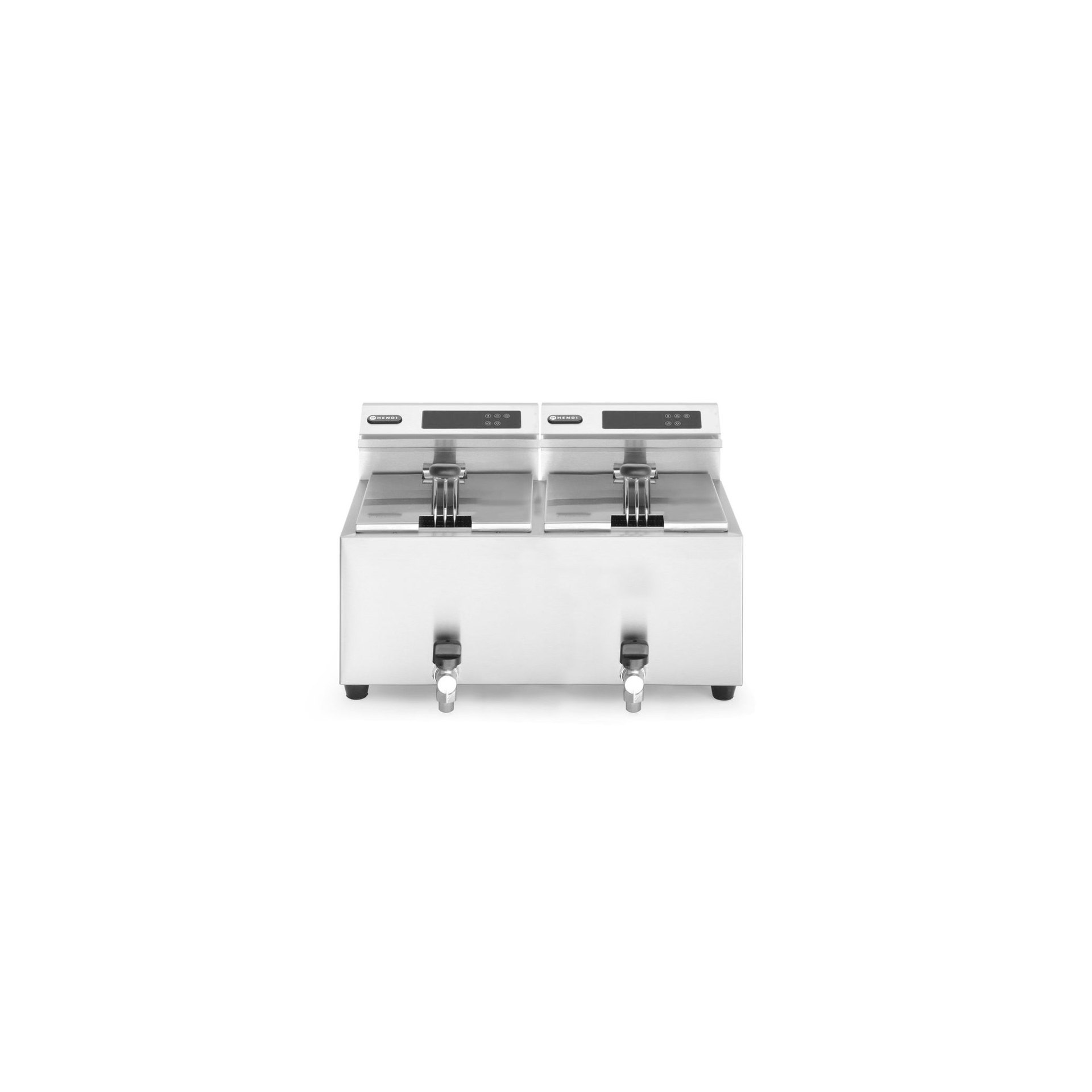 Friteuse Profi Line digital- mit Ablasshahn 2 x 8 l, Profi Line, 16L, 230V/7000W, 605x515x(H)350mm